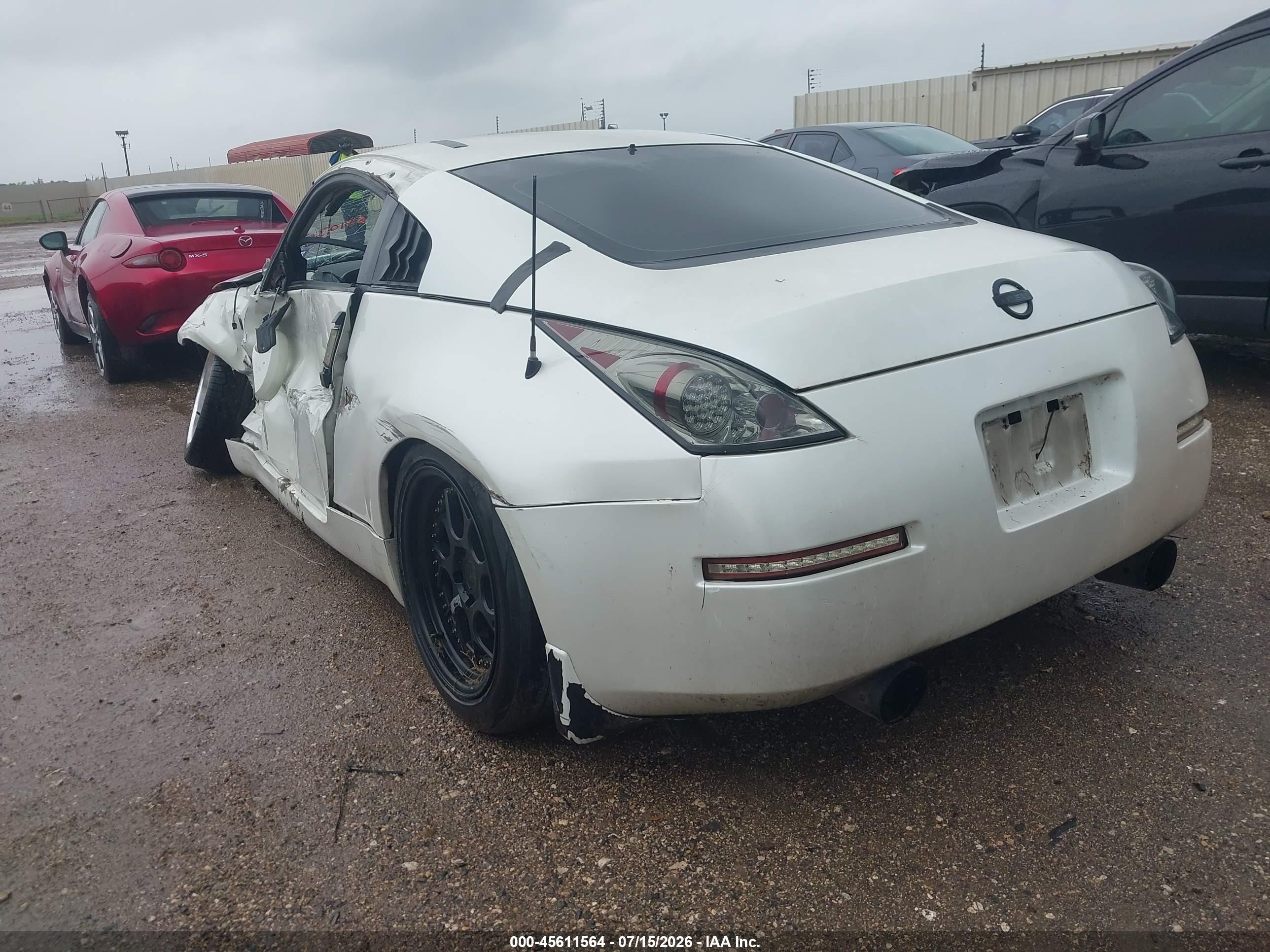 2005 Nissan 350z White vin: JN1AZ34D55M601030