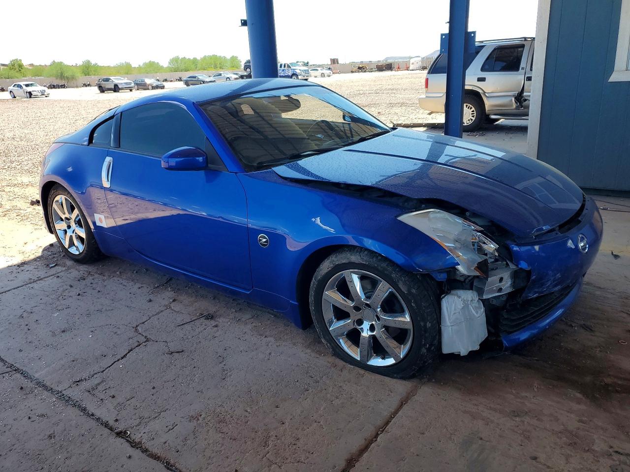 2005 Nissan 350z Coupe Blue vin: JN1AZ34D55M604929