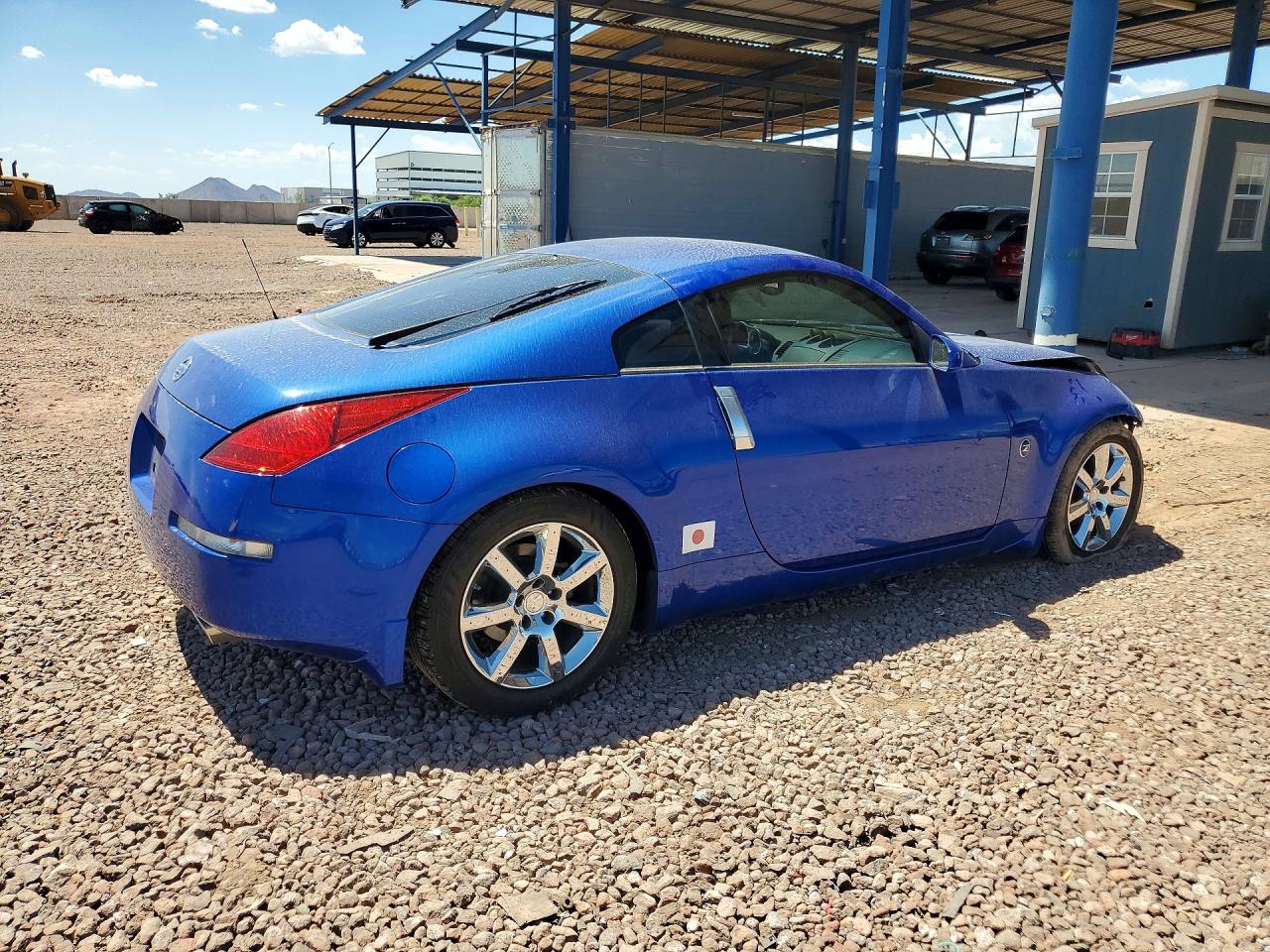 2005 Nissan 350z Coupe Blue vin: JN1AZ34D55M604929