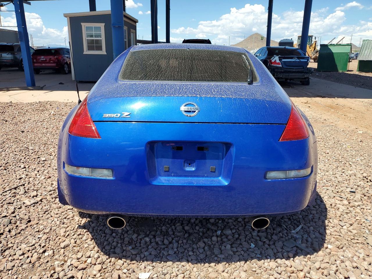 2005 Nissan 350z Coupe Blue vin: JN1AZ34D55M604929