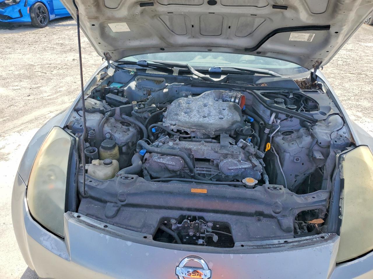 2003 Nissan 350z Coupe Silver vin: JN1AZ34D63T102157