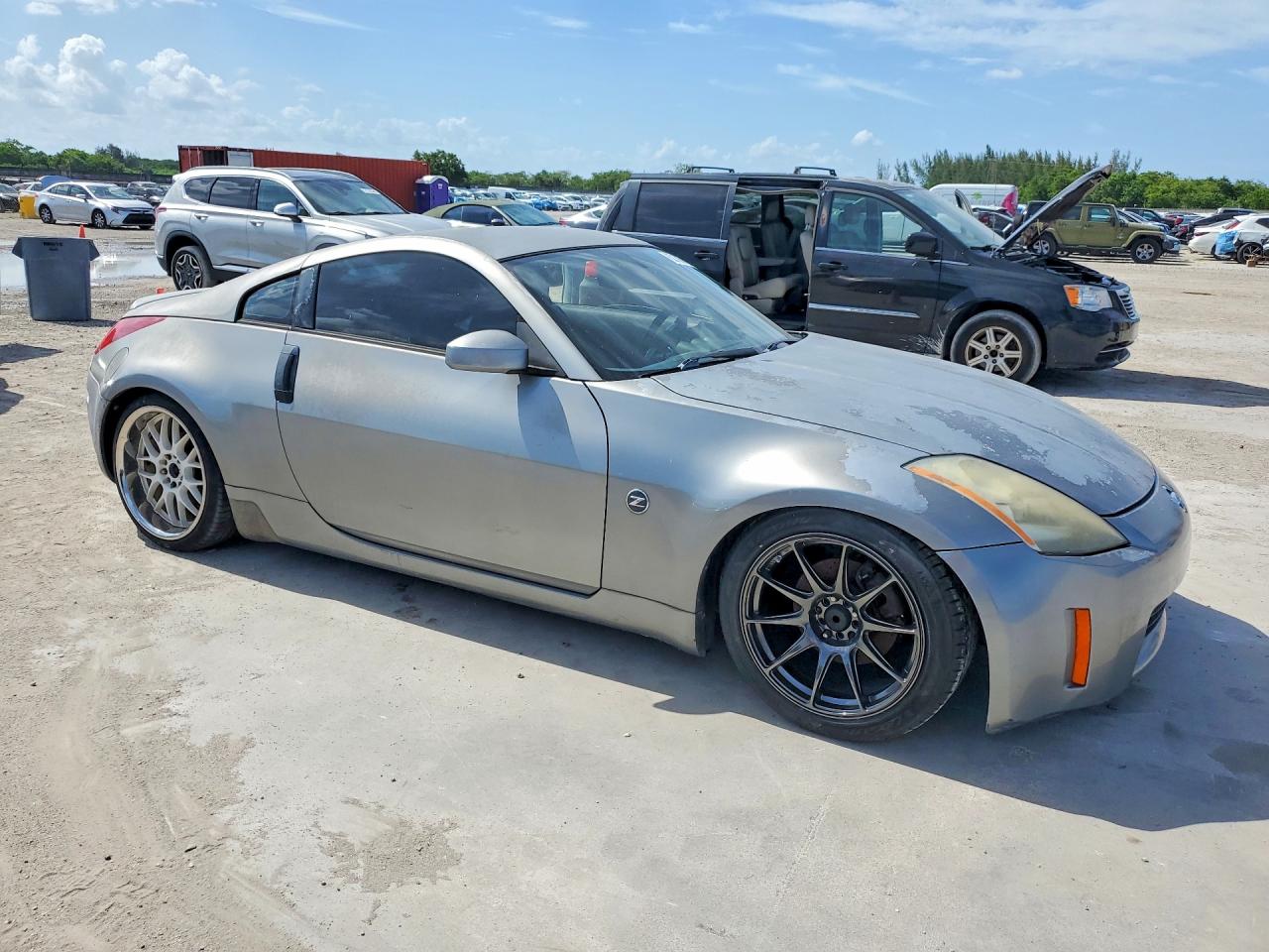2003 Nissan 350z Coupe Silver vin: JN1AZ34D63T102157