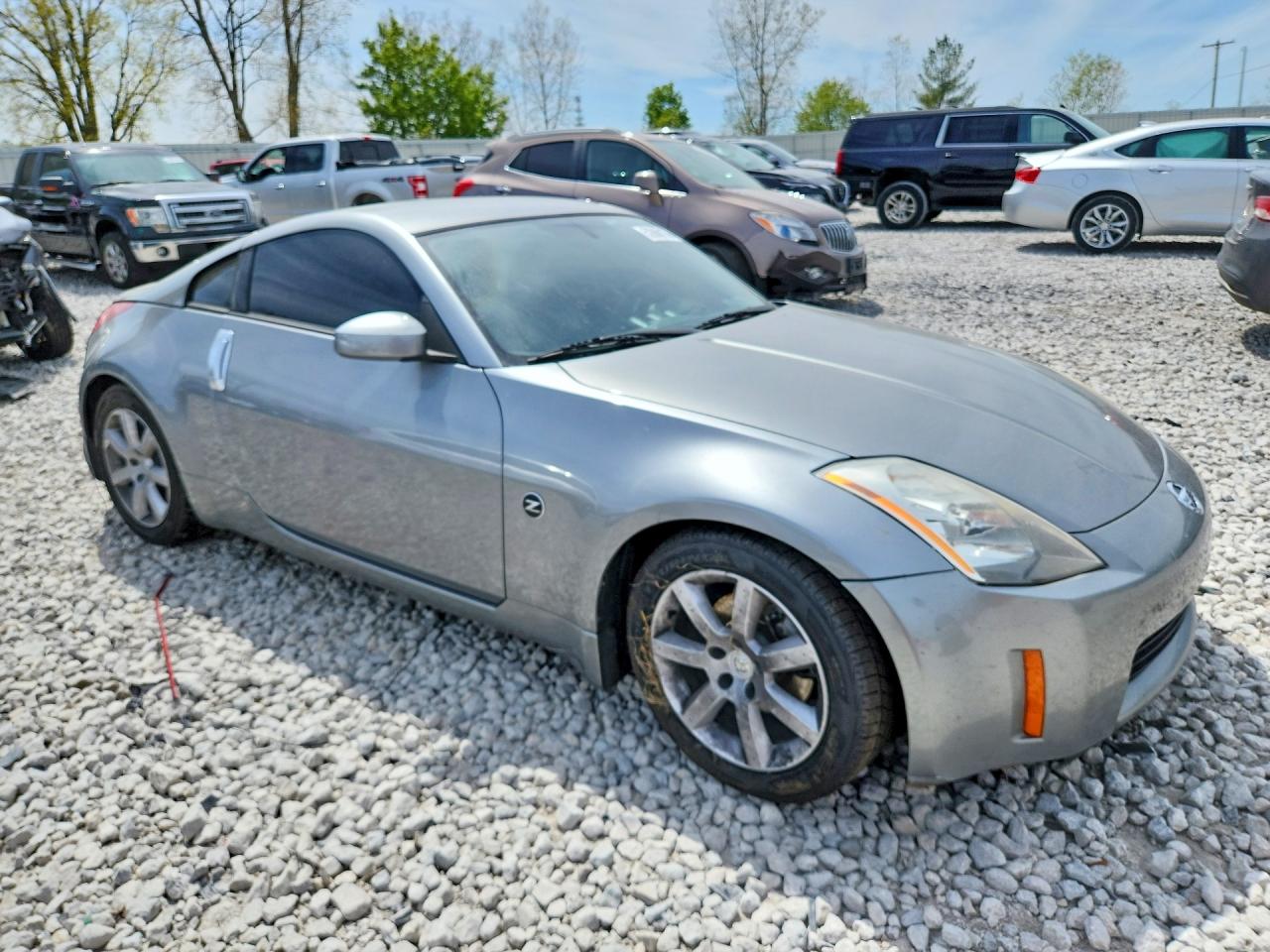 2003 Nissan 350z Coupe Silver vin: JN1AZ34D63T107147