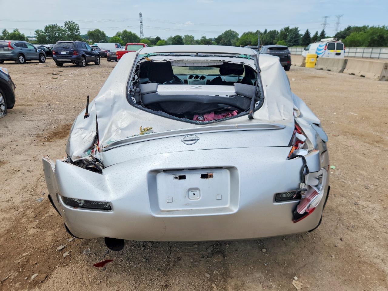 2003 Nissan 350z Coupe Silver vin: JN1AZ34D63T110825