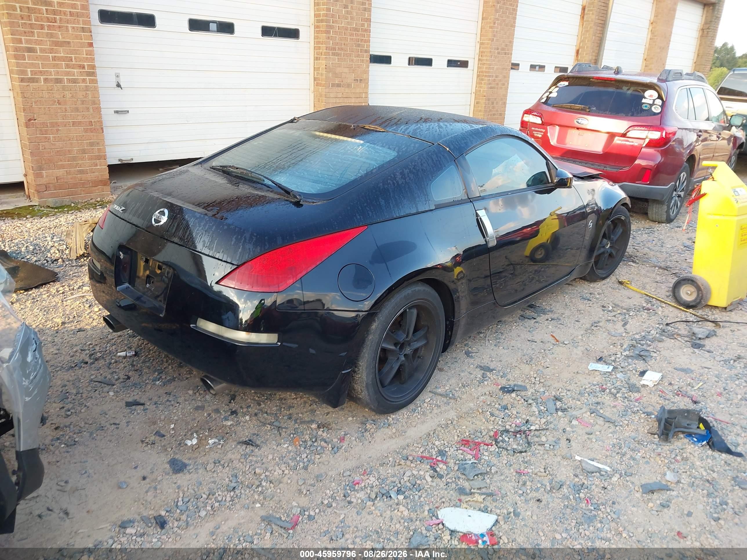 2006 Nissan 350z Touring Black vin: JN1AZ34D66M307086