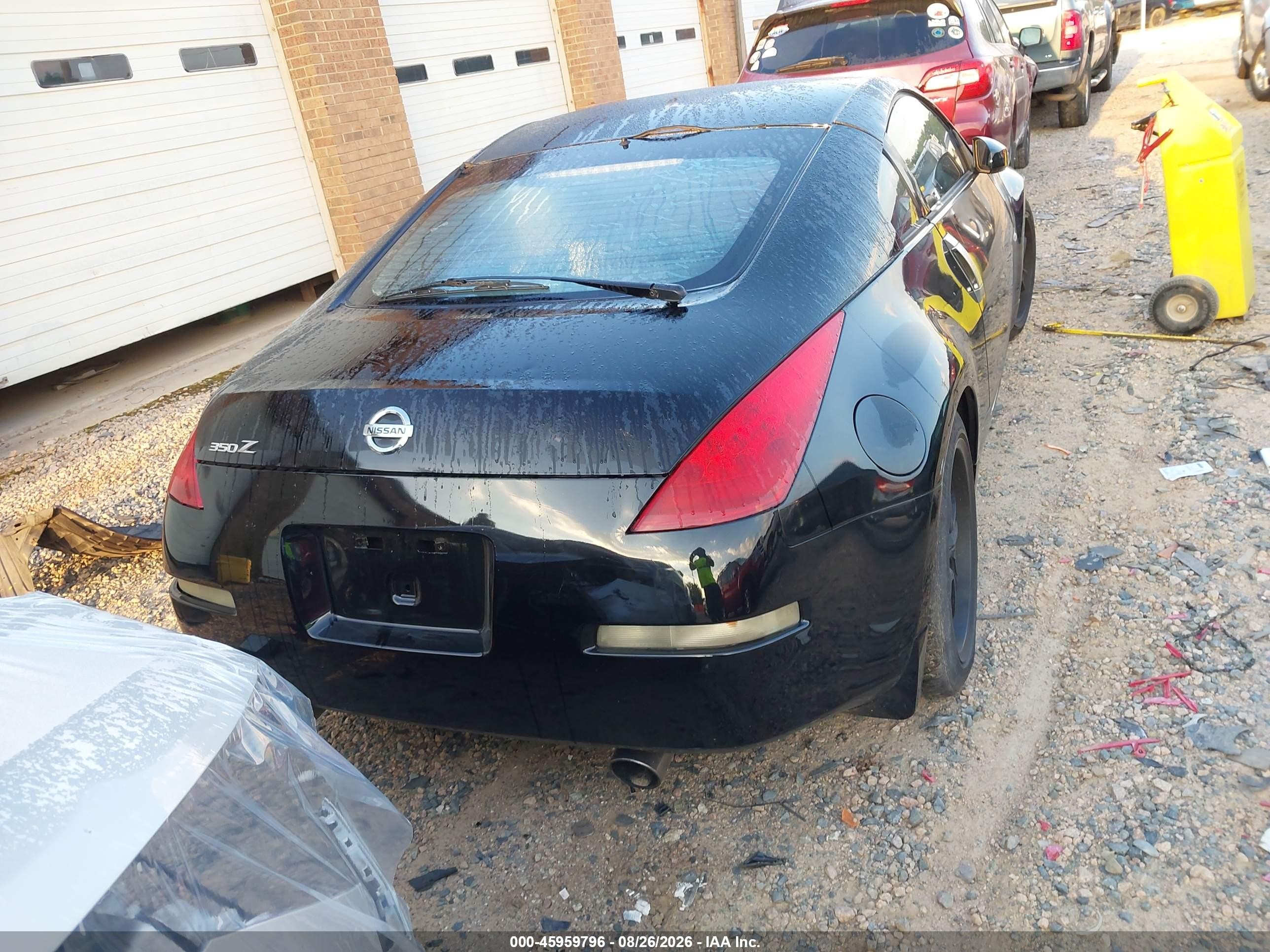2006 Nissan 350z Touring Black vin: JN1AZ34D66M307086