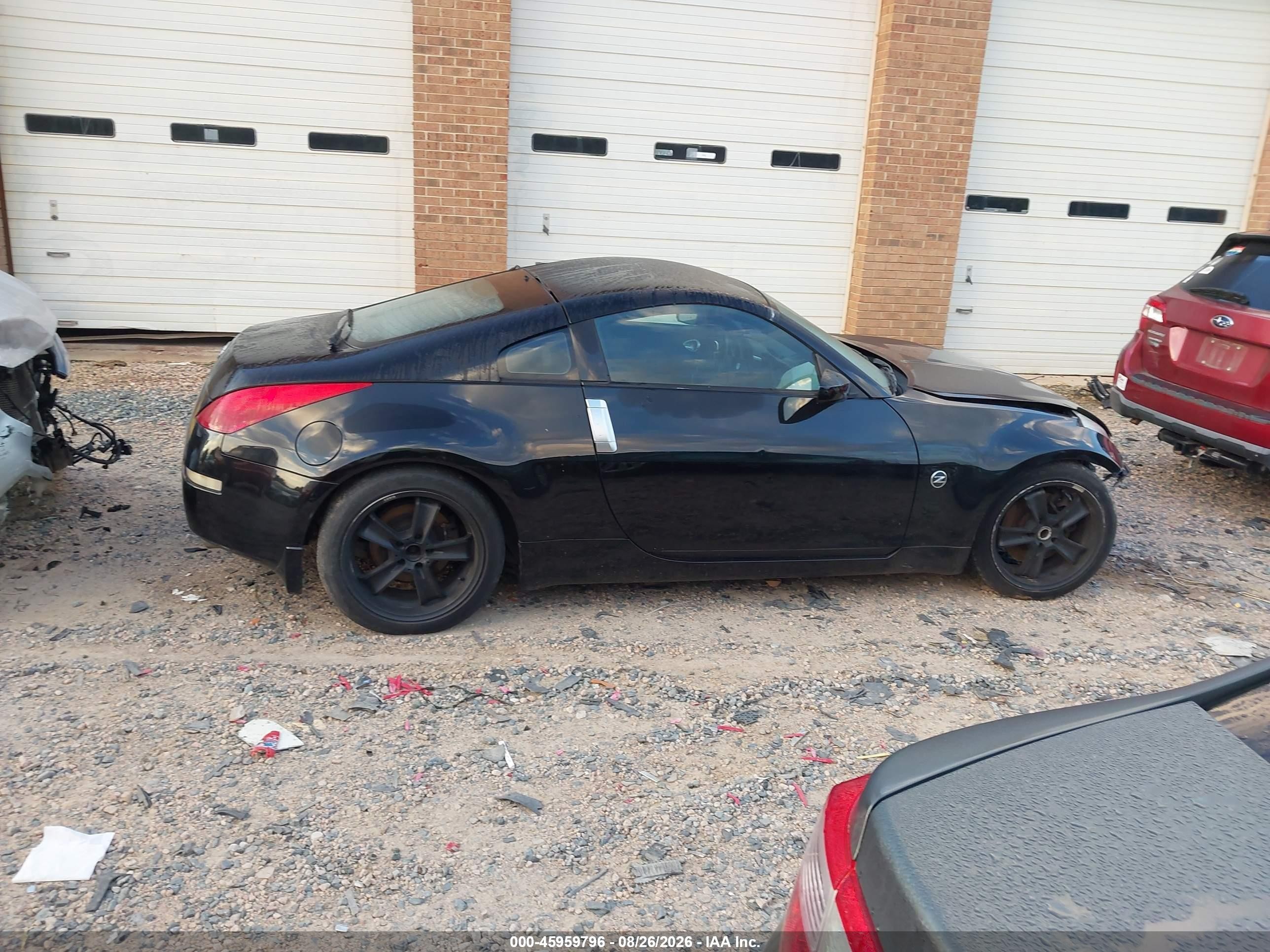 2006 Nissan 350z Touring Black vin: JN1AZ34D66M307086