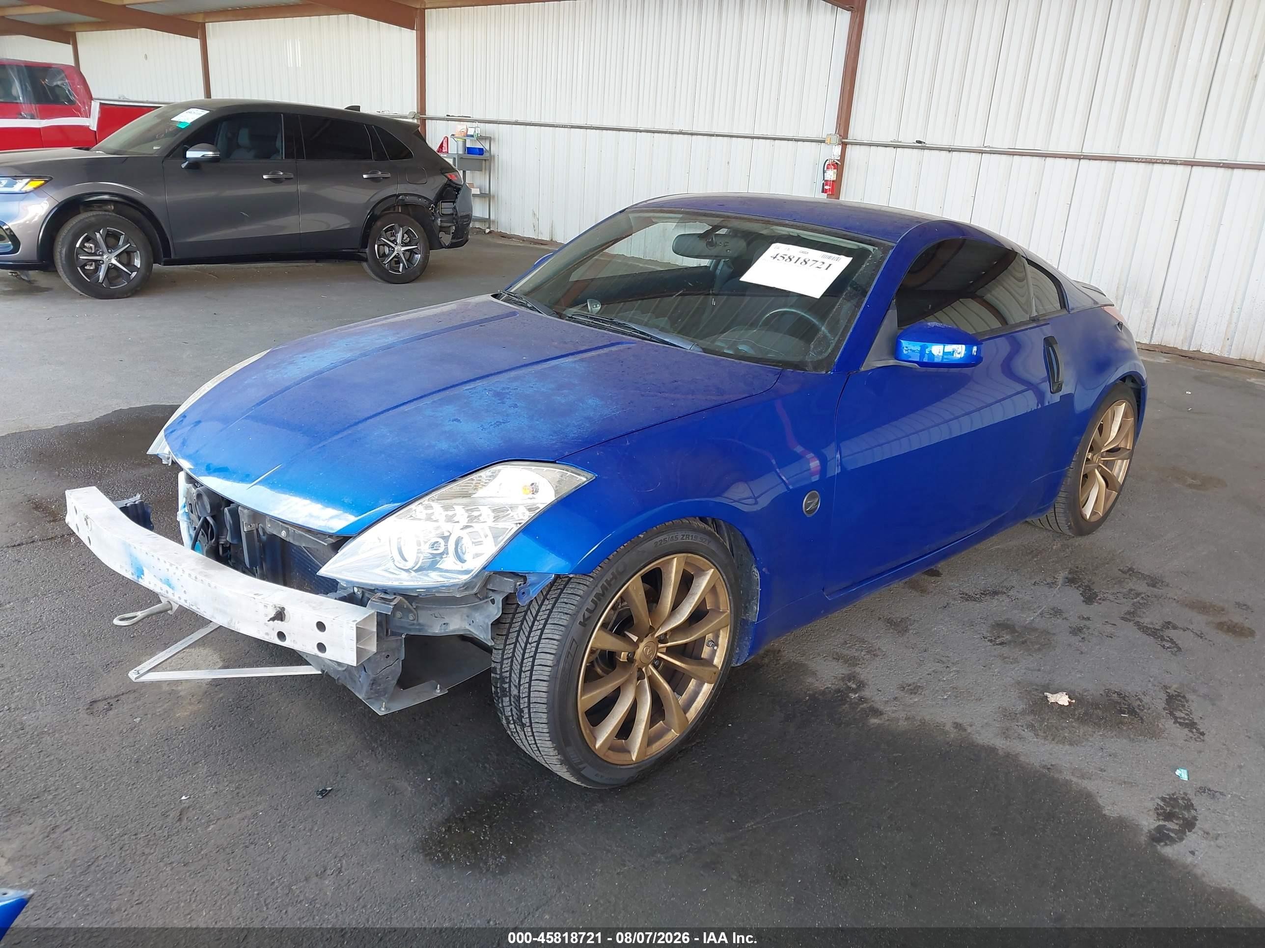 2004 Nissan 350z Enthusiast Blue vin: JN1AZ34D74M101868