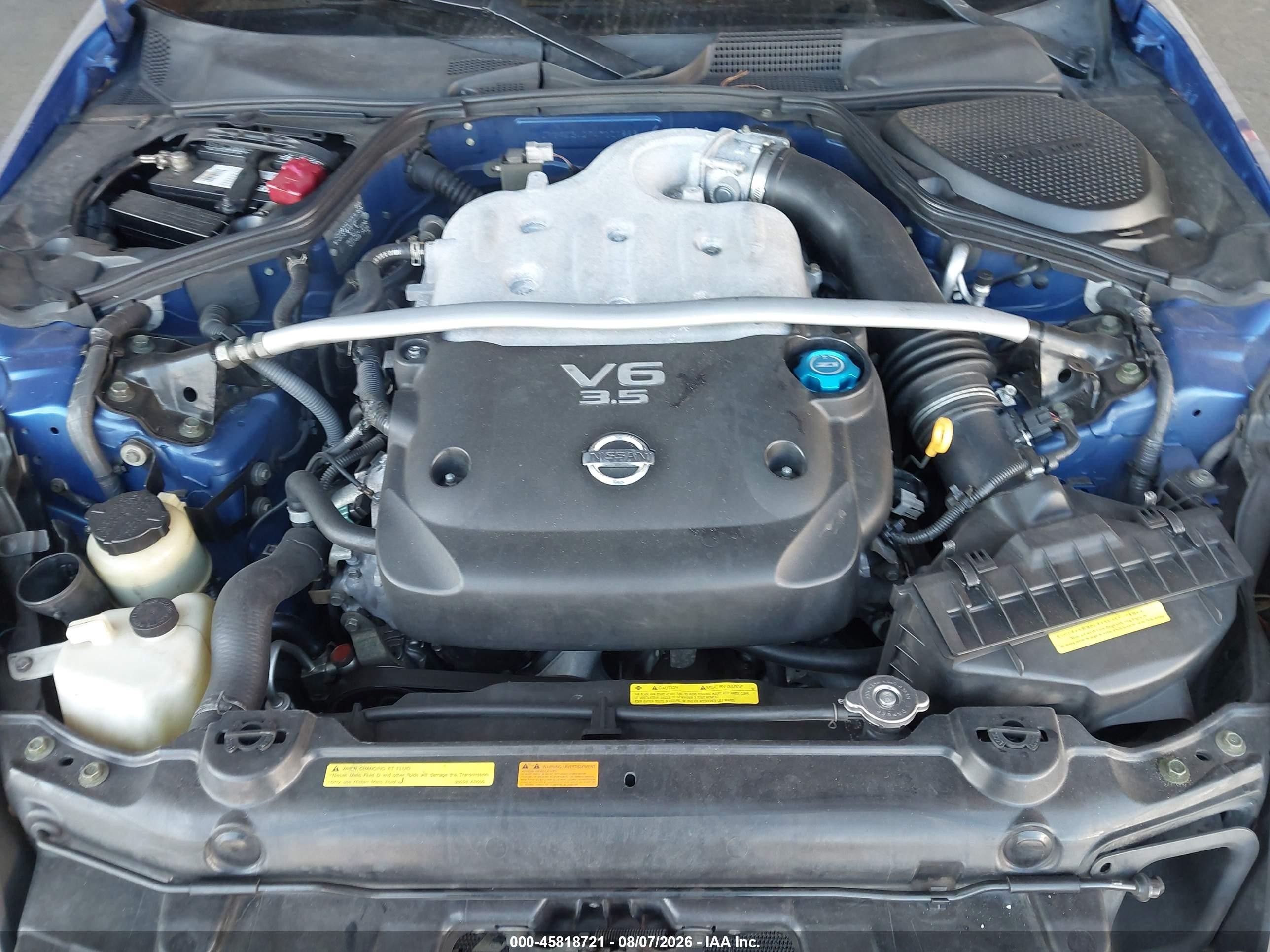 2004 Nissan 350z Enthusiast Blue vin: JN1AZ34D74M101868