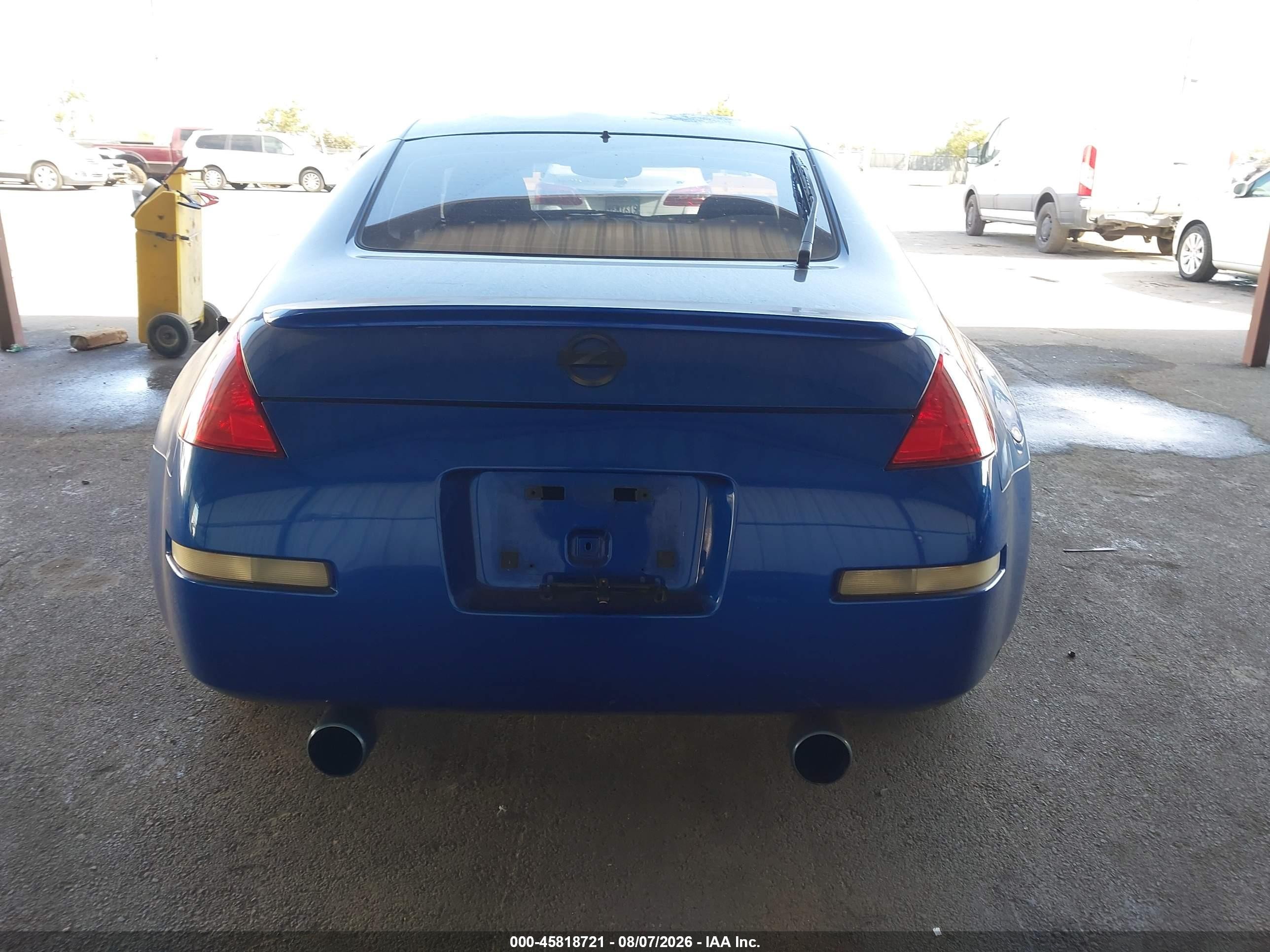 2004 Nissan 350z Enthusiast Blue vin: JN1AZ34D74M101868