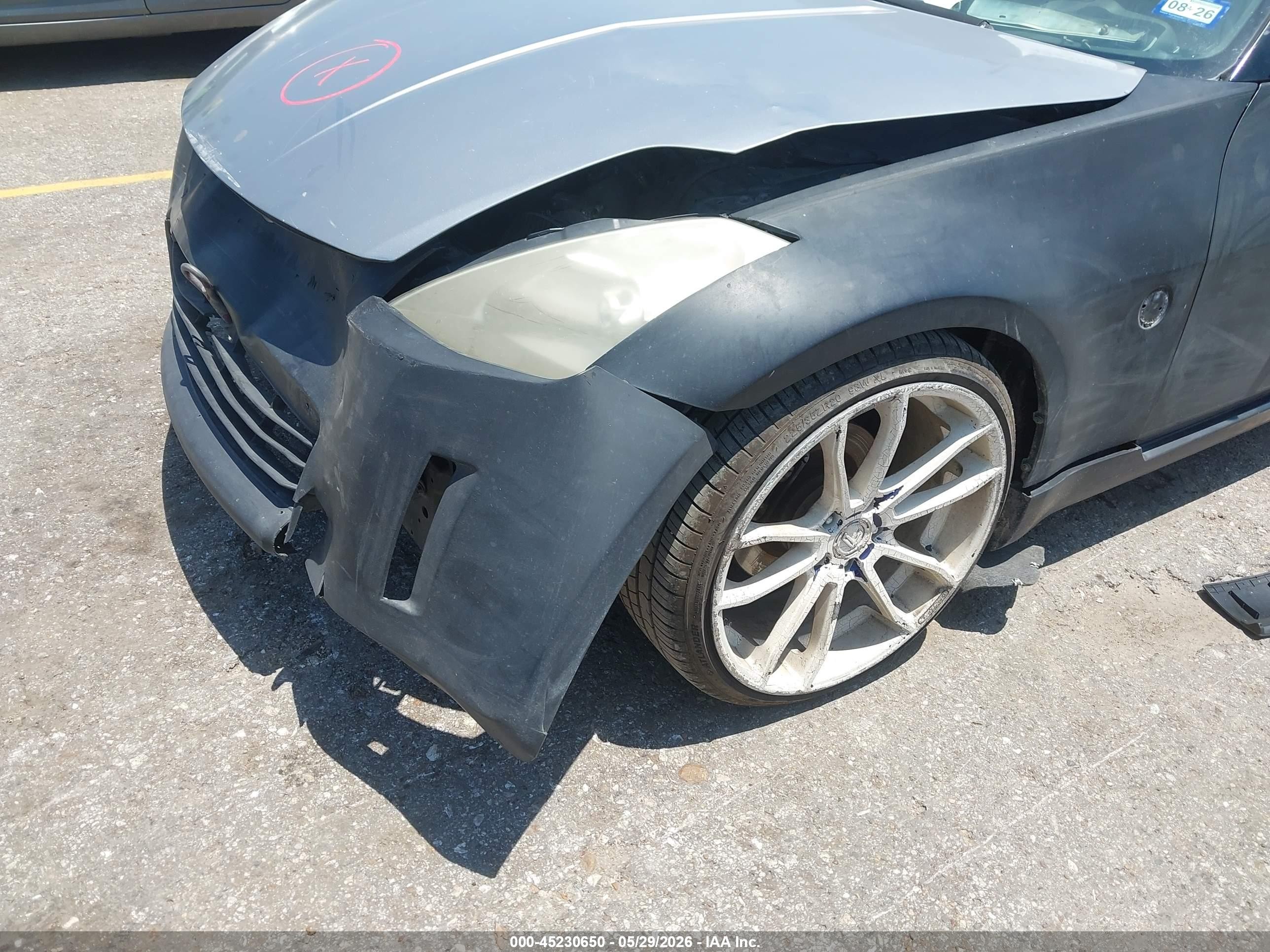 2005 Nissan 350z Touring Gray vin: JN1AZ34D75M606312