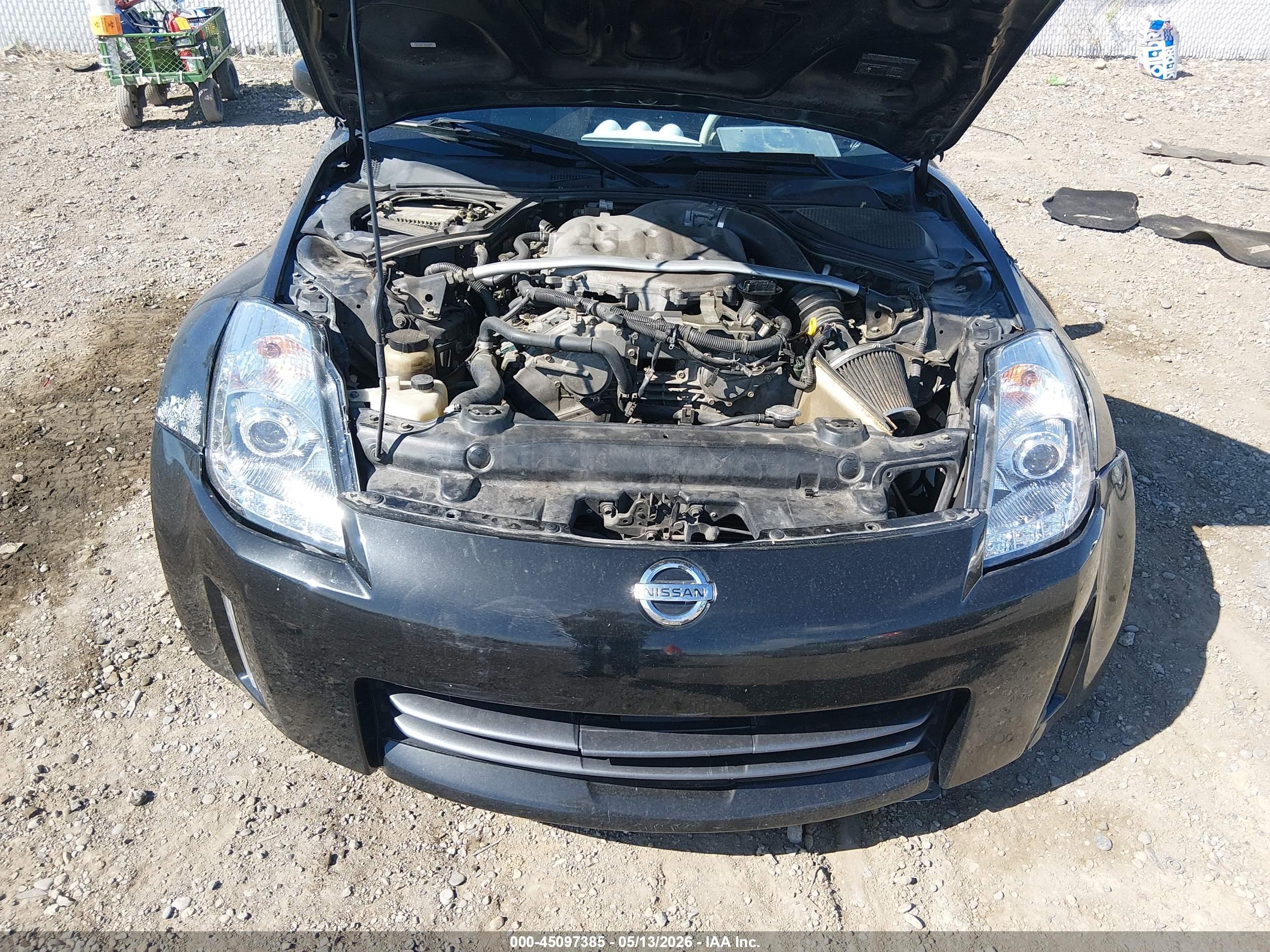 2006 Nissan 350z Черный vin: JN1AZ34D76M311566