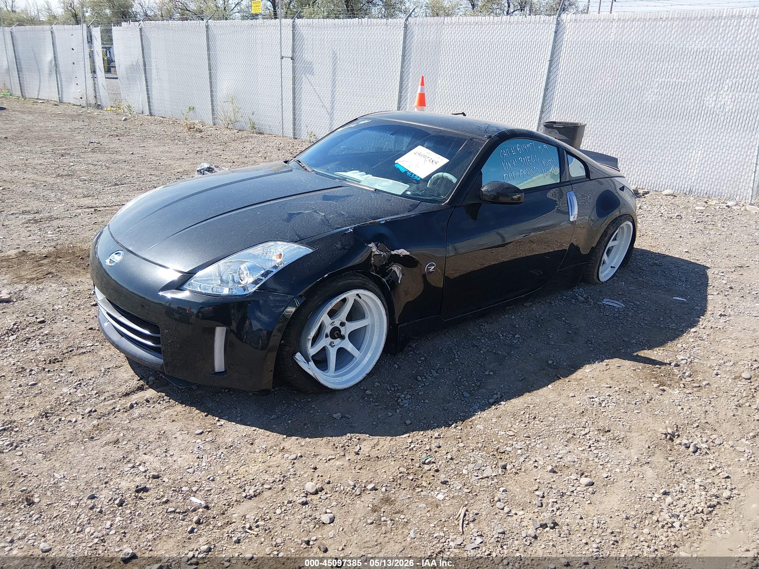 2006 Nissan 350z Черный vin: JN1AZ34D76M311566