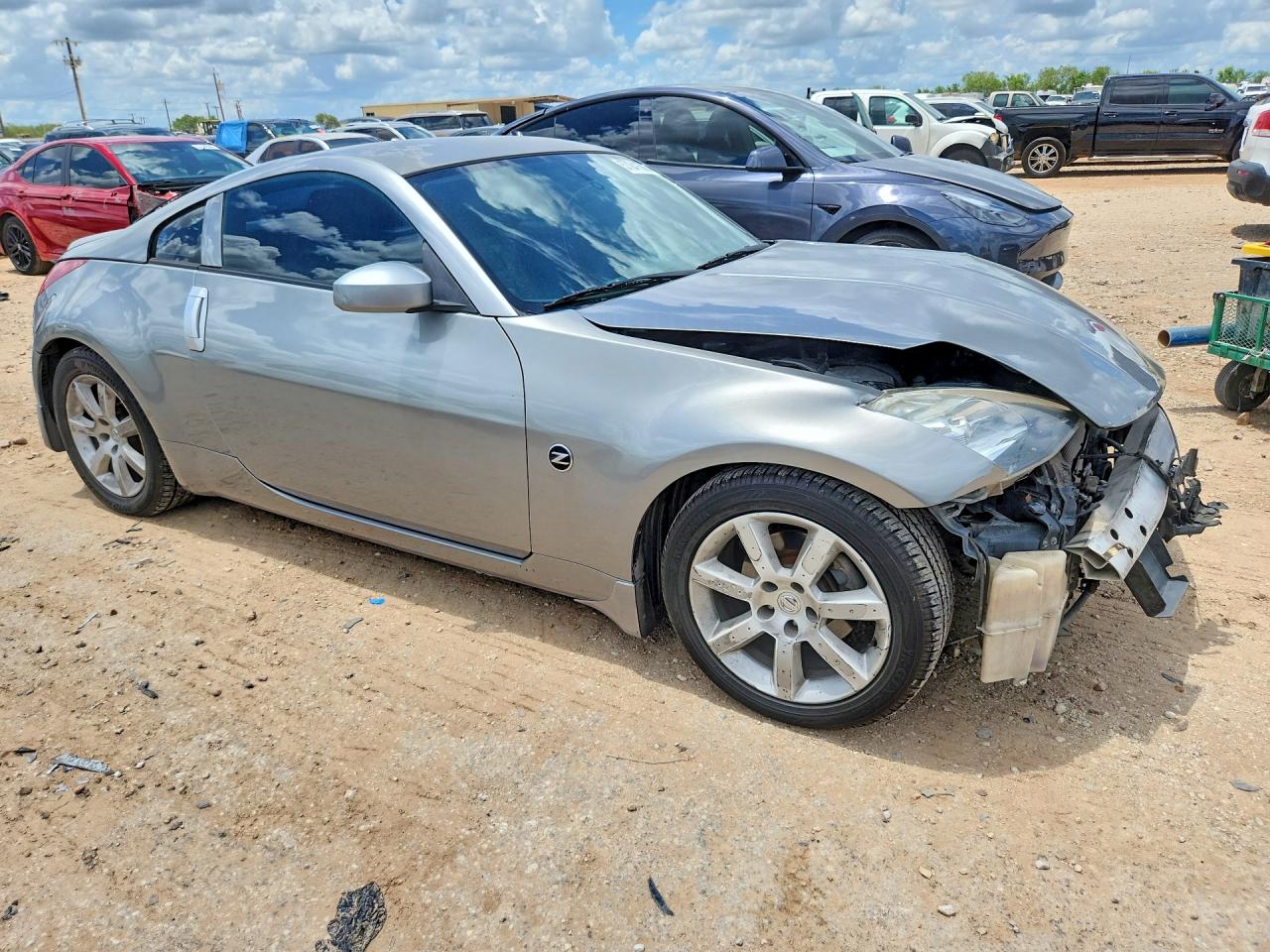 2003 Nissan 350z Coupe Silver vin: JN1AZ34D83T115377