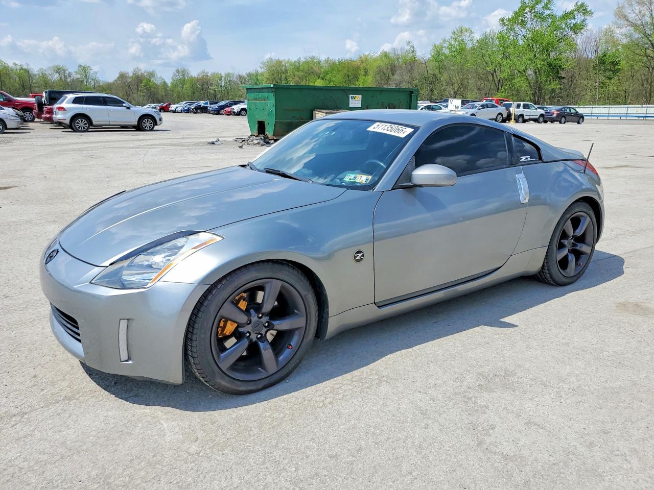 2005 Nissan 350z Coupe Gray vin: JN1AZ34D85M609641