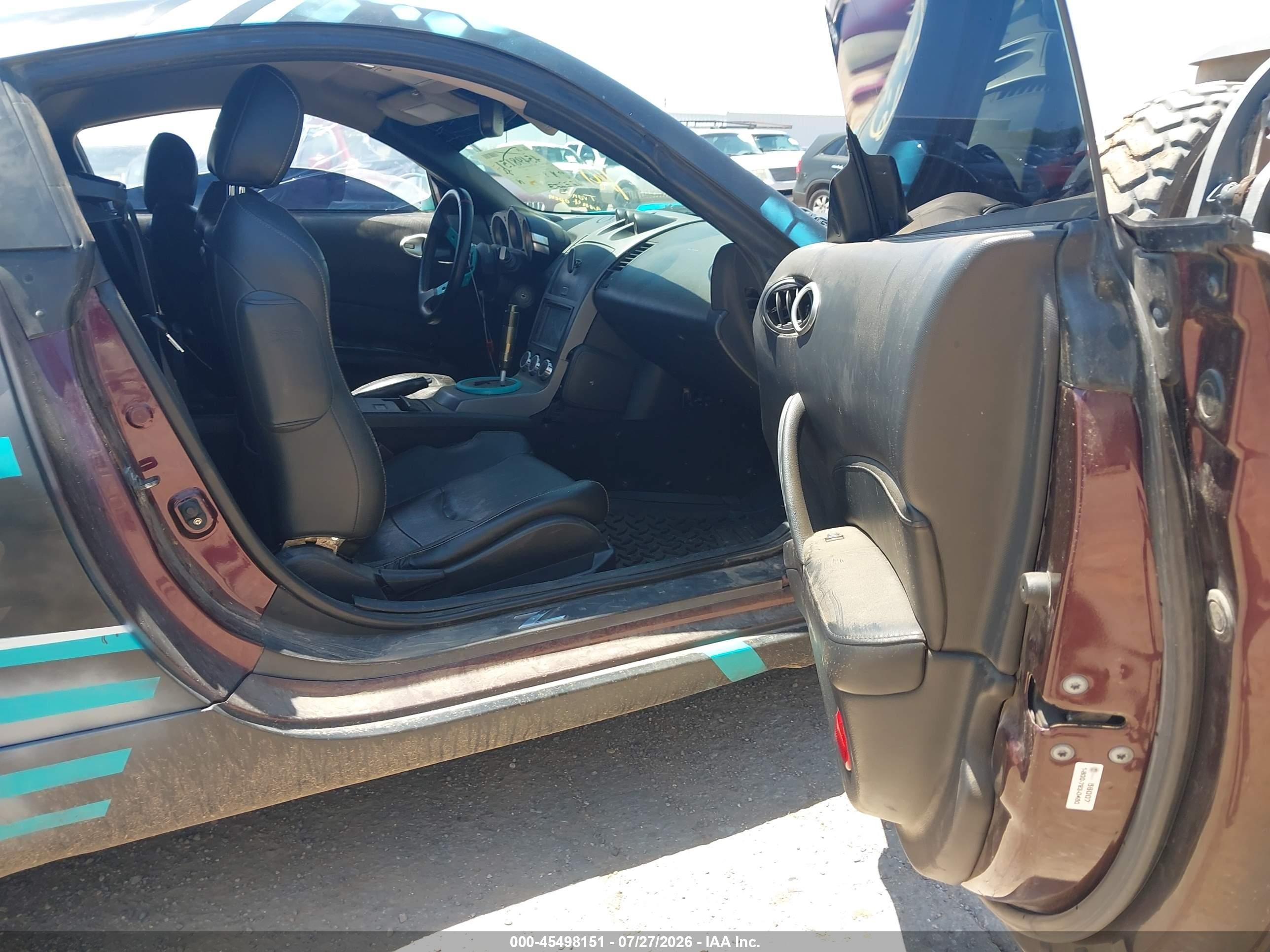 2006 Nissan 350z Touring Black vin: JN1AZ34D86M302987