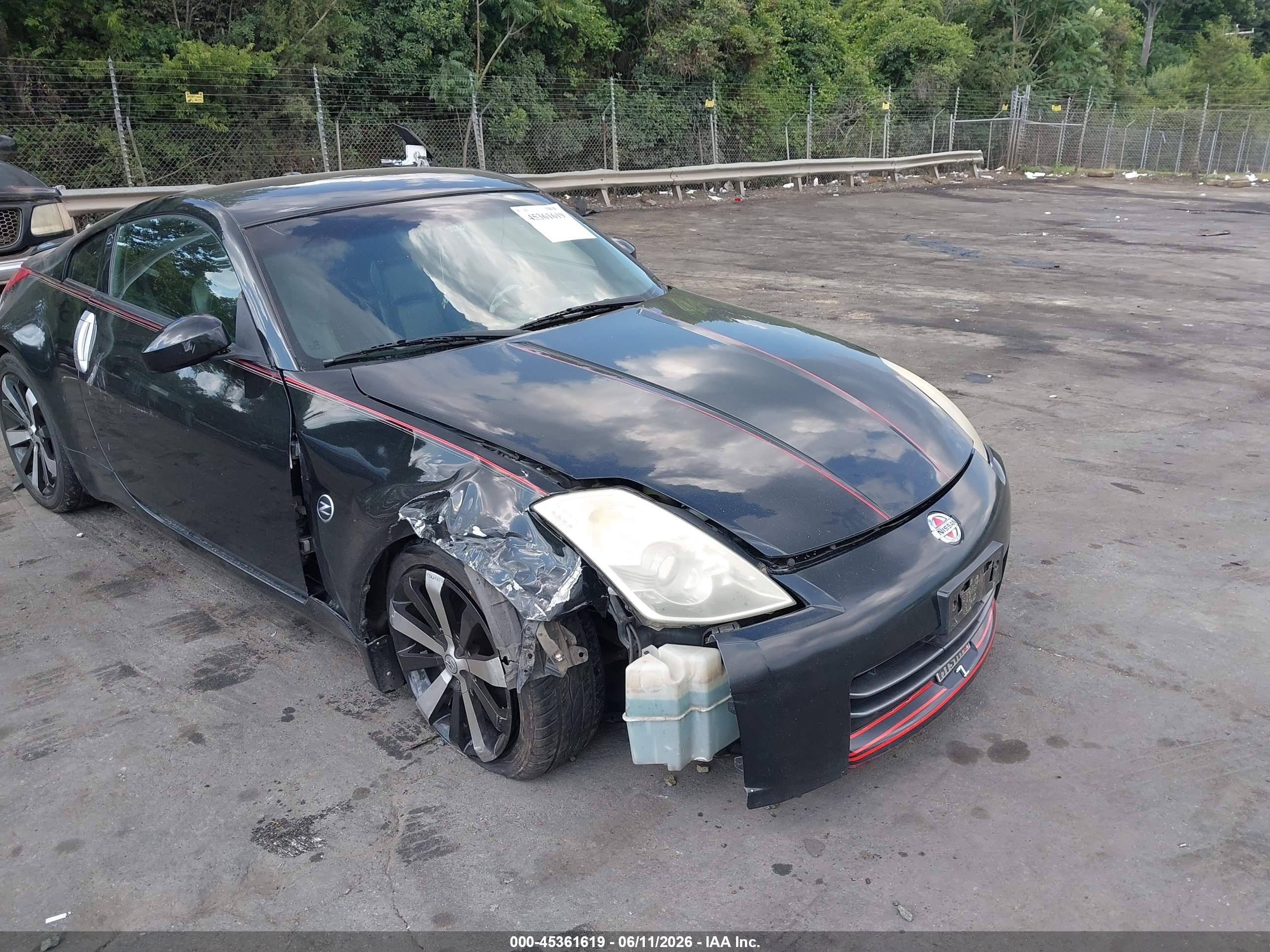2006 Nissan 350z Touring Black vin: JN1AZ34D96M330362