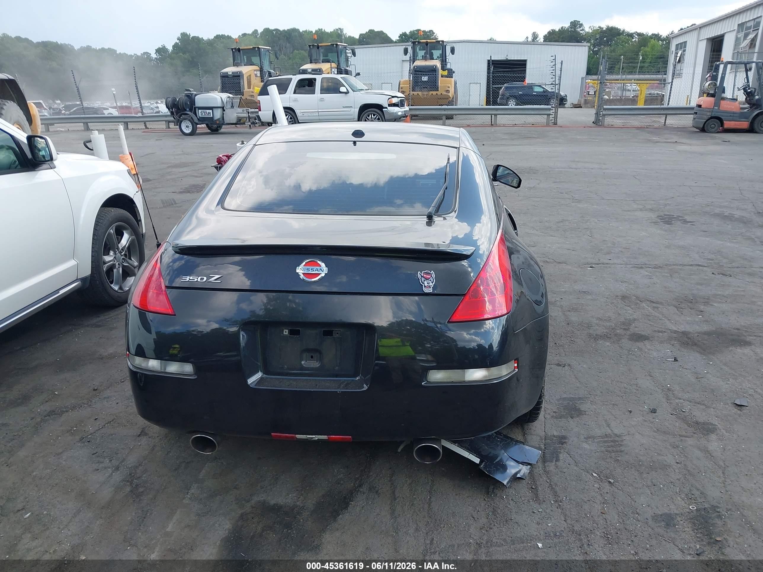 2006 Nissan 350z Touring Black vin: JN1AZ34D96M330362