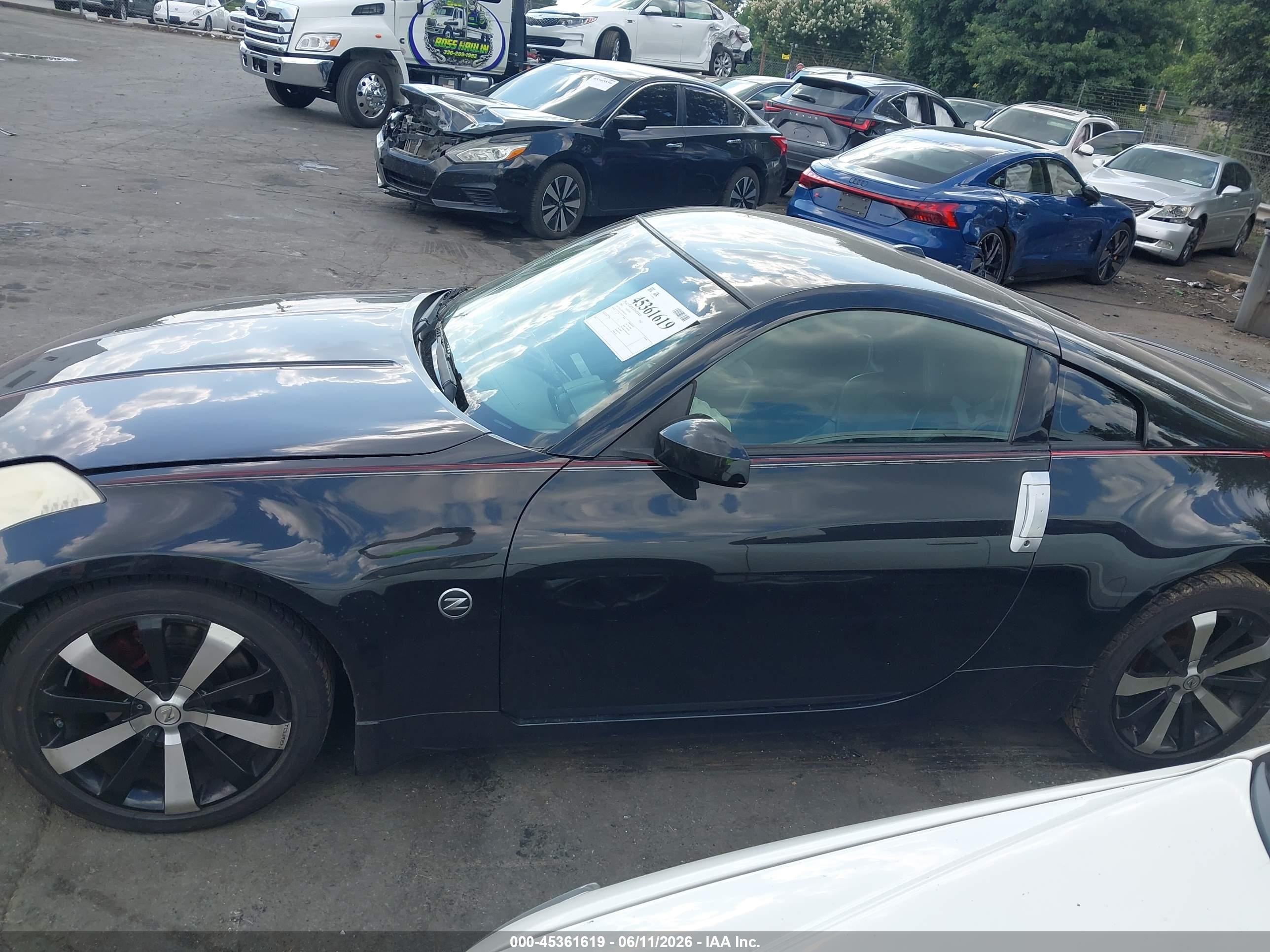 2006 Nissan 350z Touring Black vin: JN1AZ34D96M330362