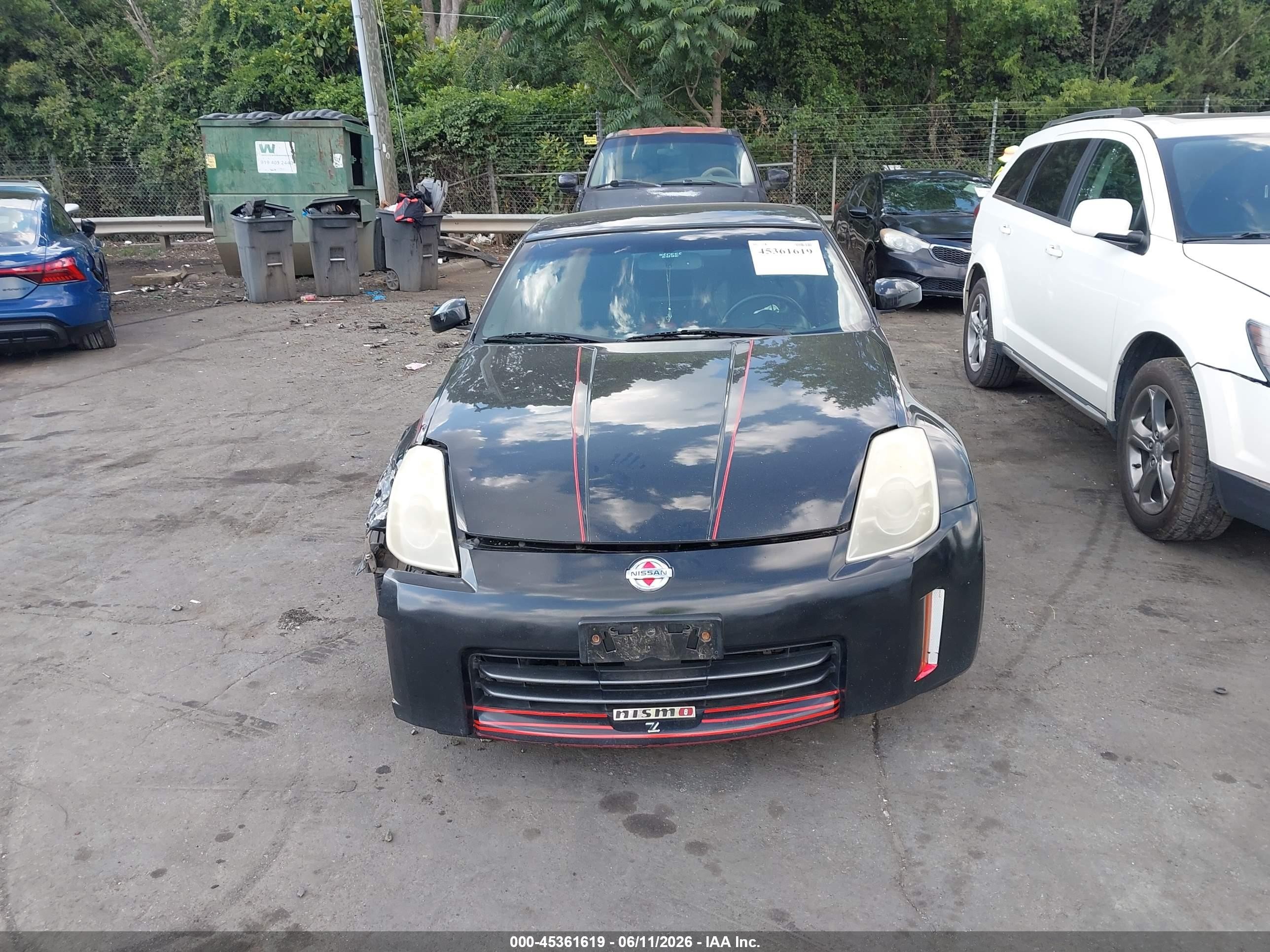 2006 Nissan 350z Touring Black vin: JN1AZ34D96M330362