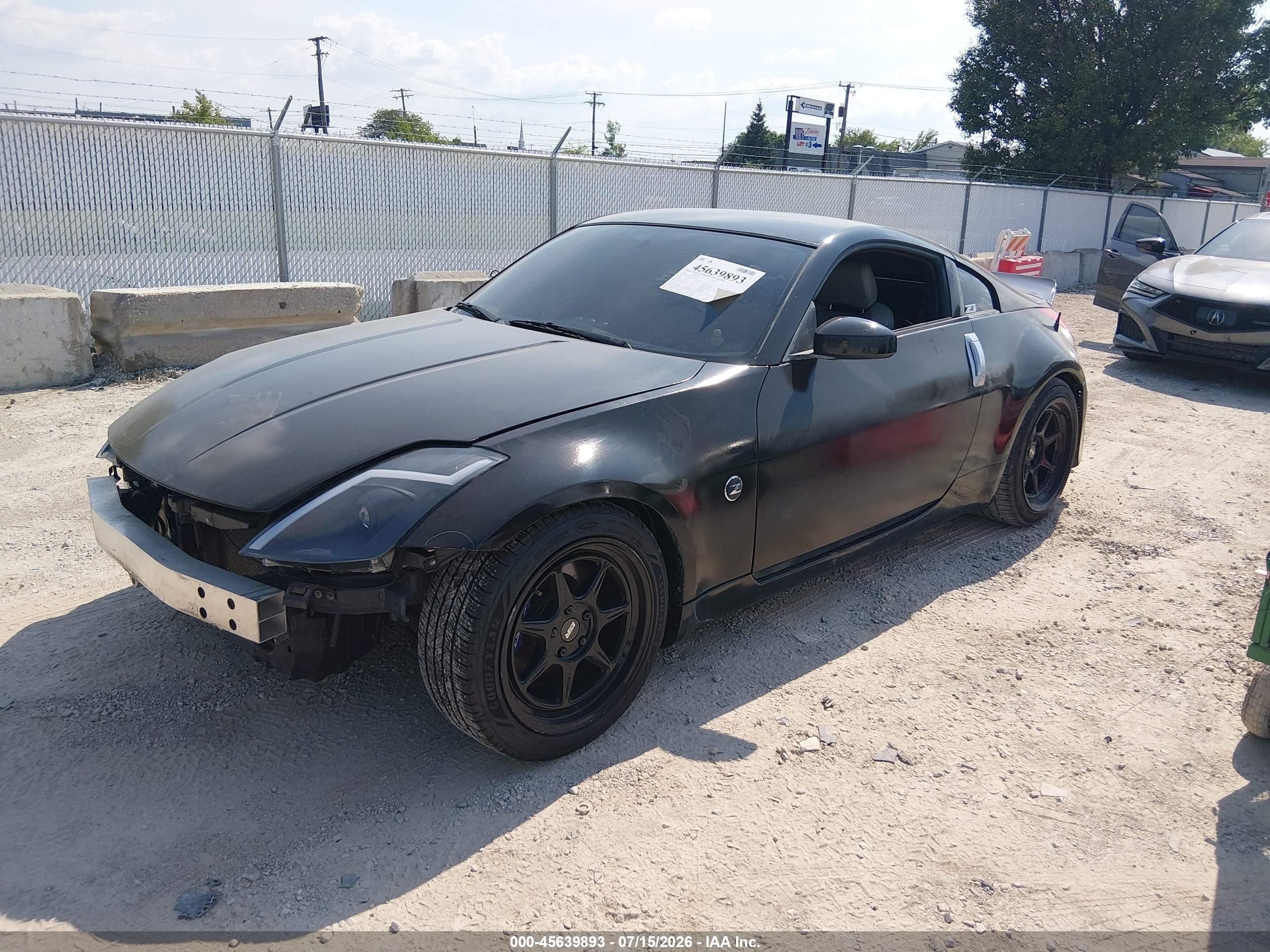 2003 Nissan 350z Touring Black vin: JN1AZ34DX3T107538