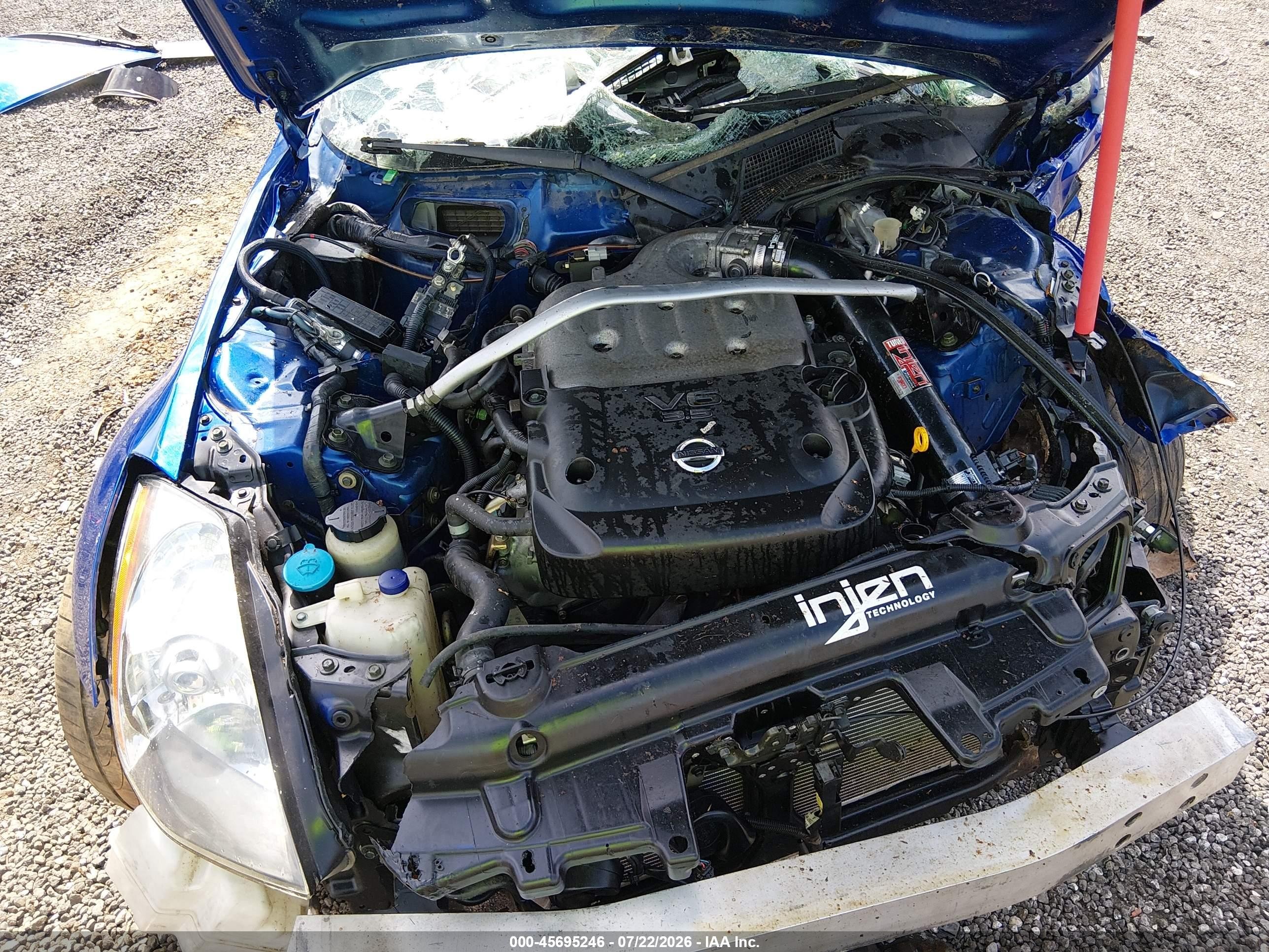 2004 Nissan 350z Touring Blue vin: JN1AZ34DX4T164873