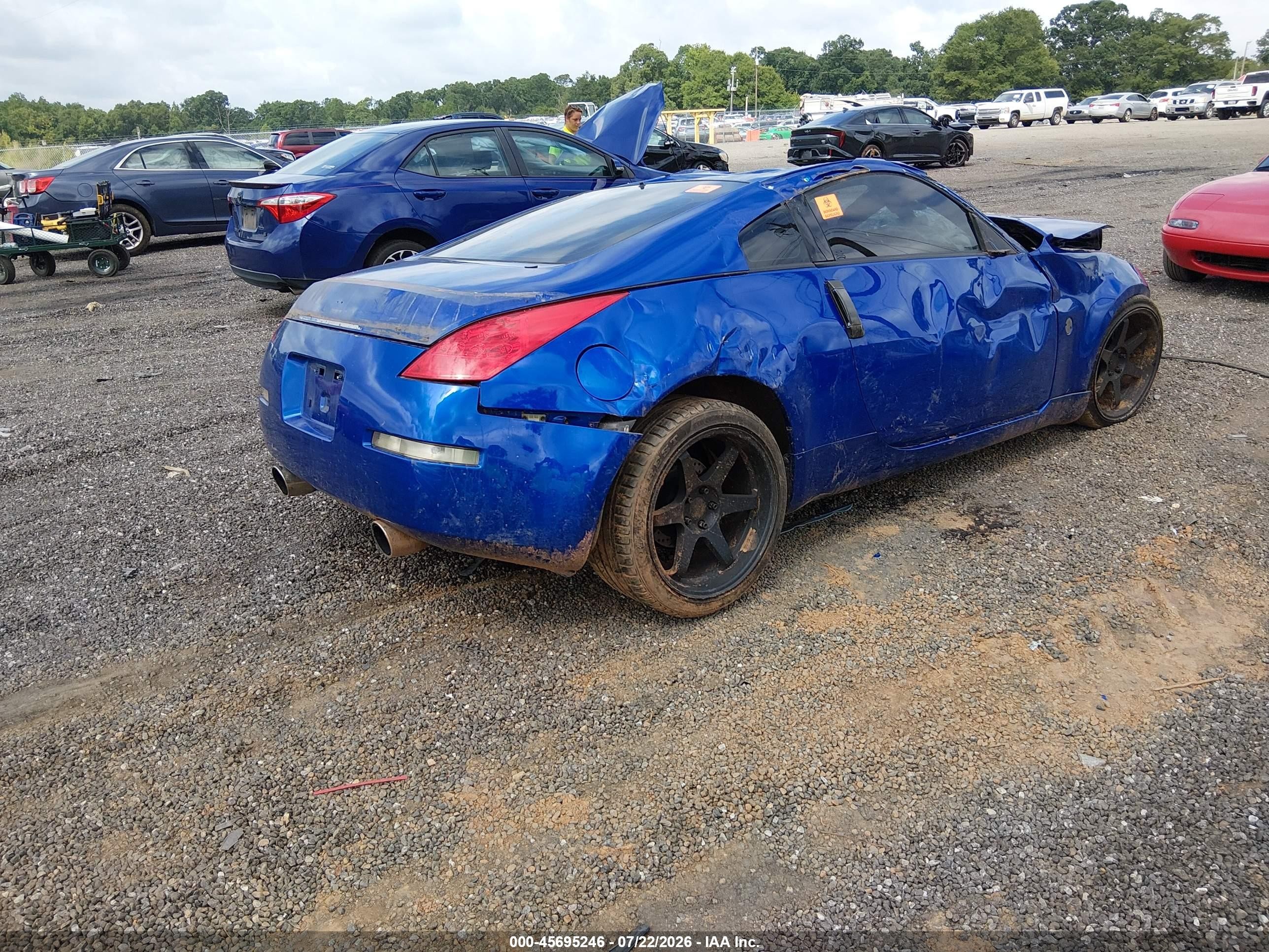 2004 Nissan 350z Touring Blue vin: JN1AZ34DX4T164873
