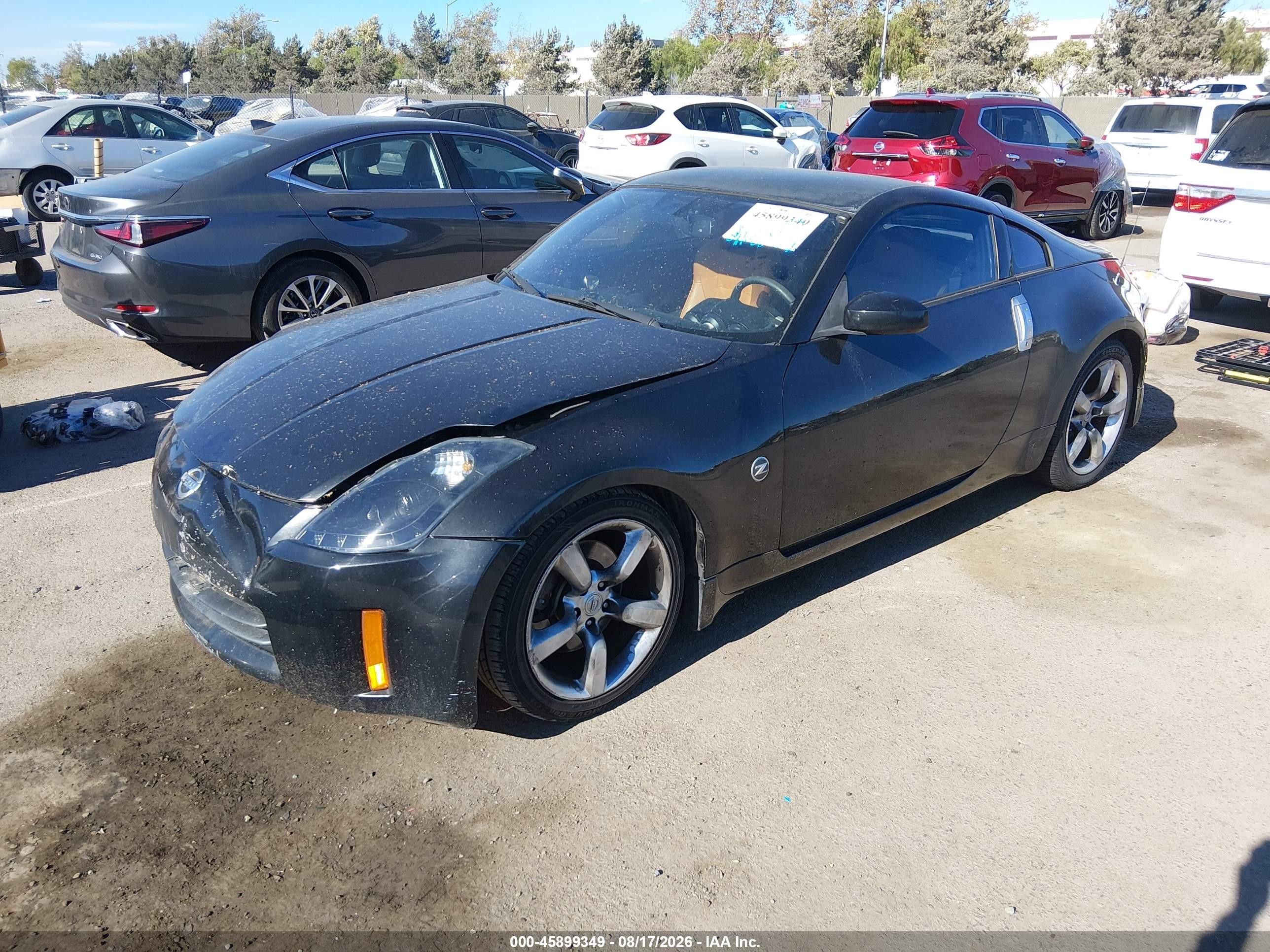 2006 Nissan 350z Touring Black vin: JN1AZ34DX6M308144