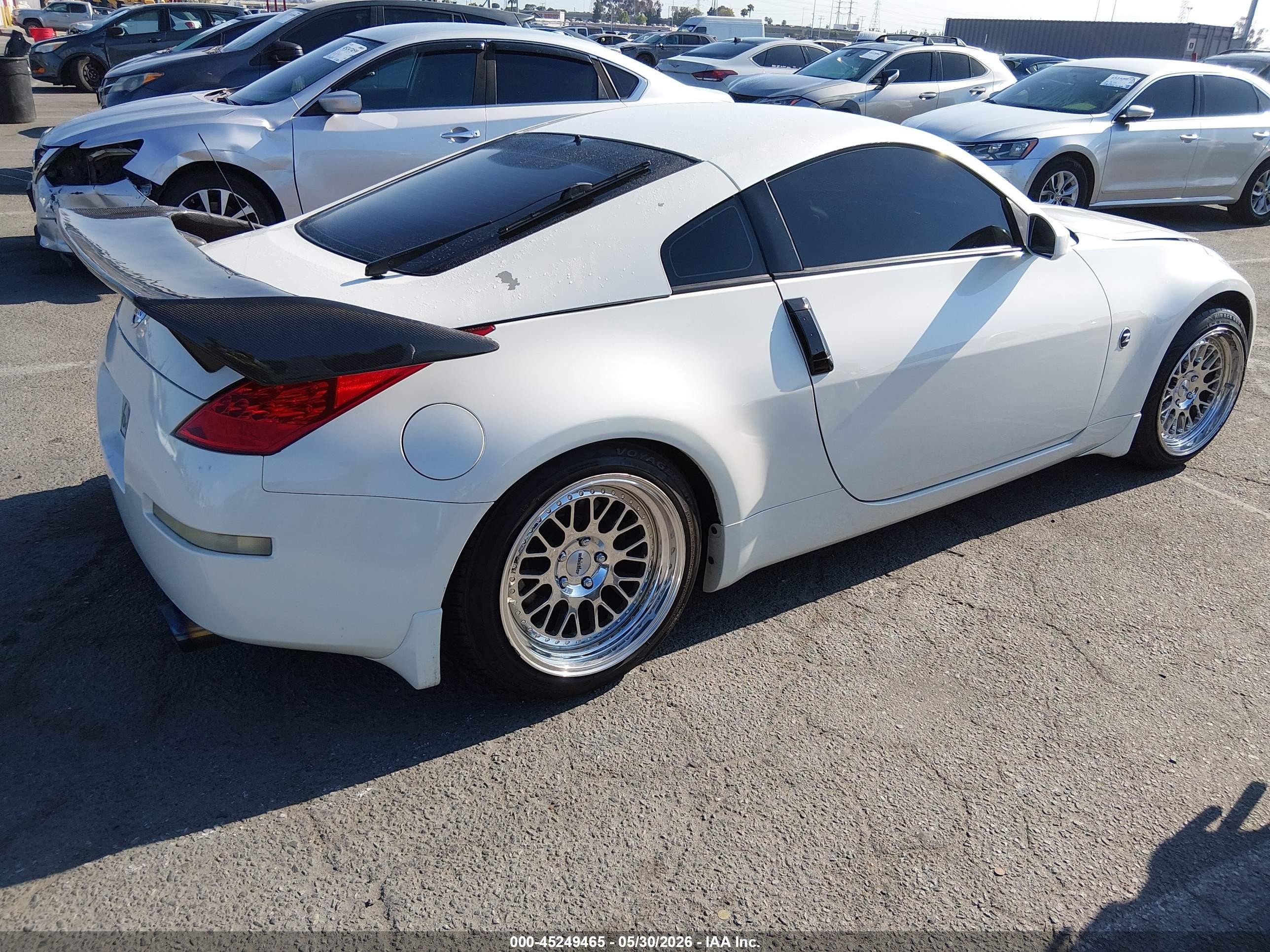 2006 Nissan 350z Enthusiast Белый vin: JN1AZ34DX6M310671