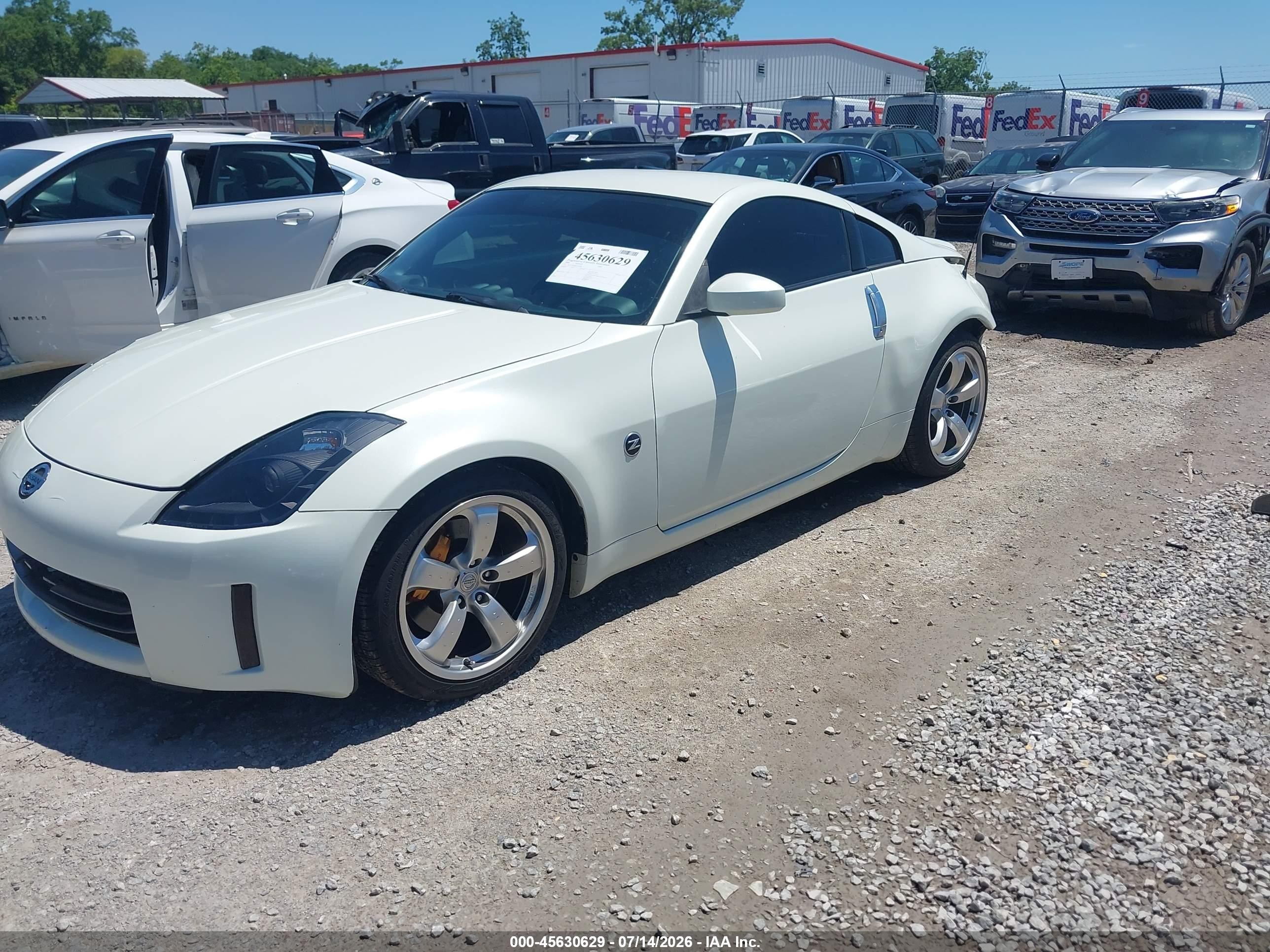 2006 Nissan 350z Grand Touring White vin: JN1AZ34E06M354400