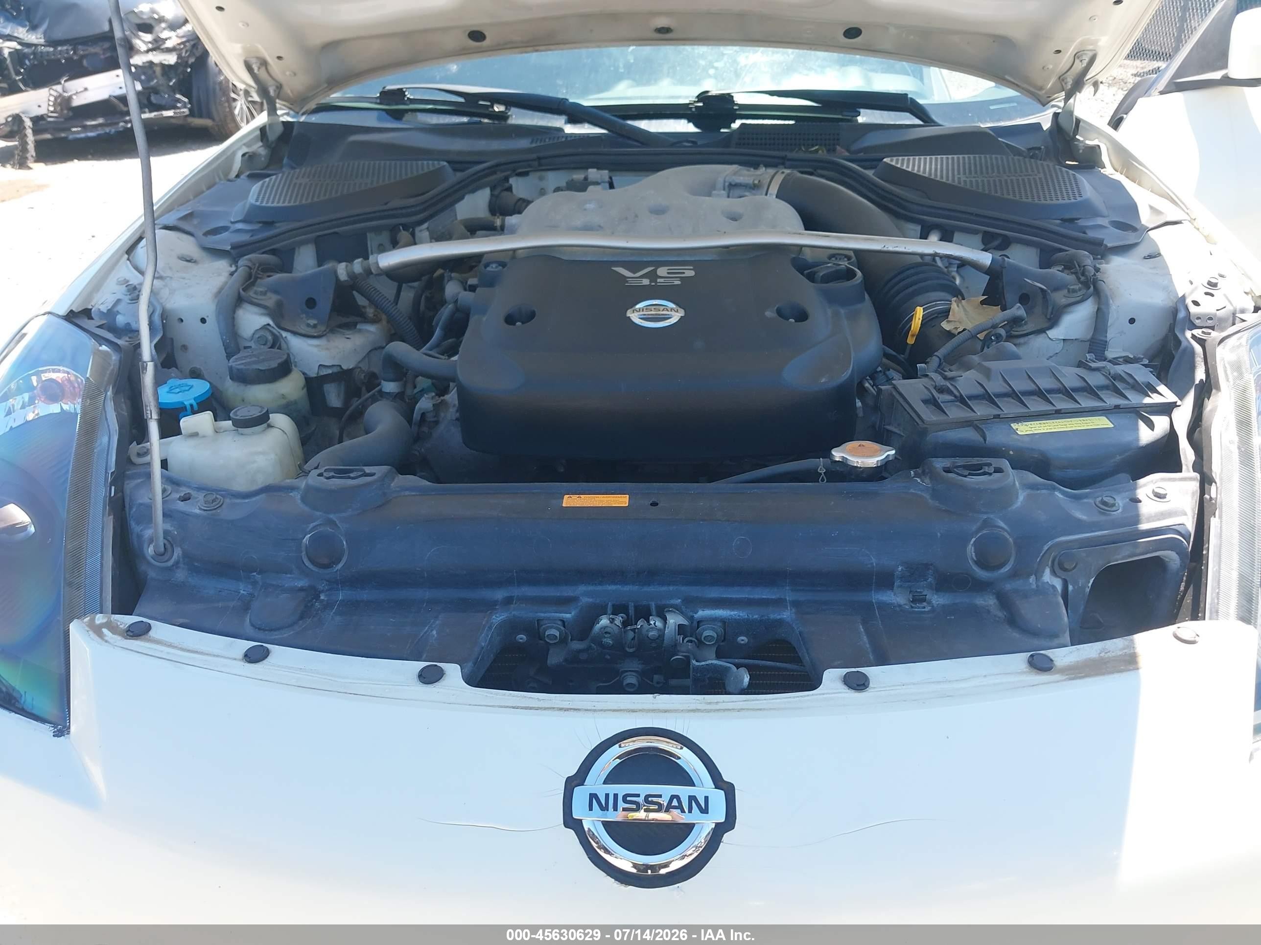2006 Nissan 350z Grand Touring White vin: JN1AZ34E06M354400
