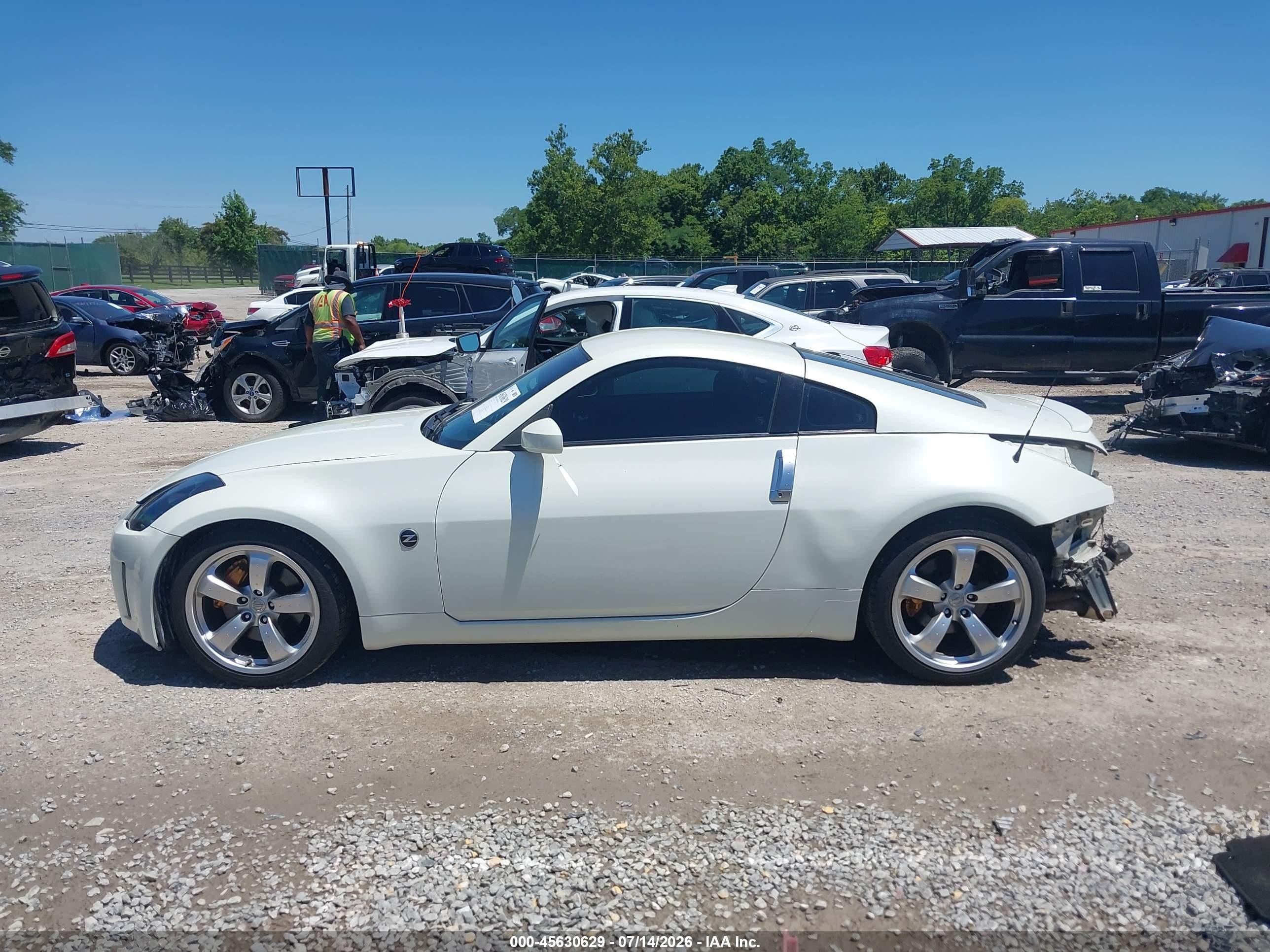 2006 Nissan 350z Grand Touring White vin: JN1AZ34E06M354400