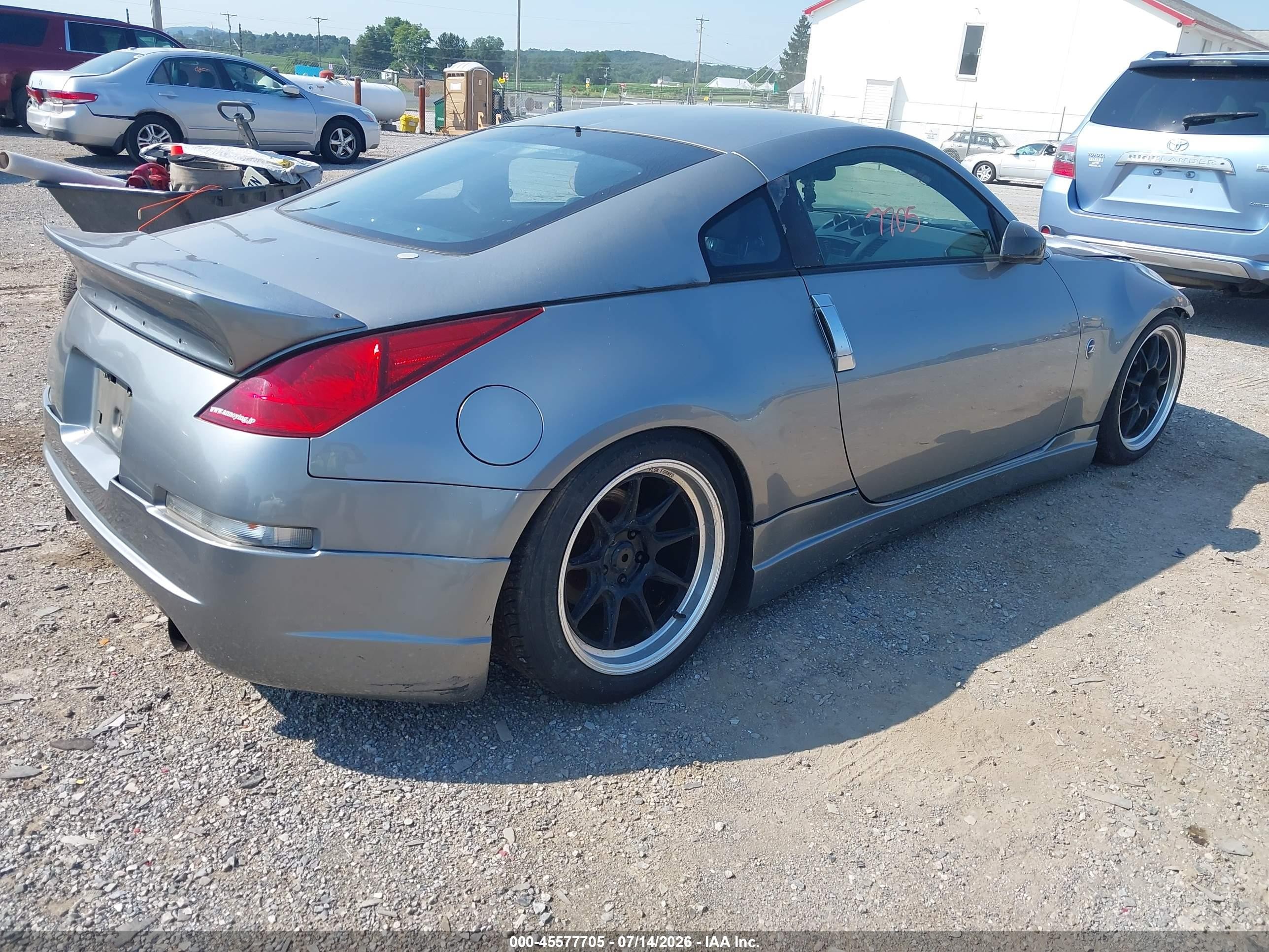 2003 Nissan 350z Touring Silver vin: JN1AZ34E13T015016