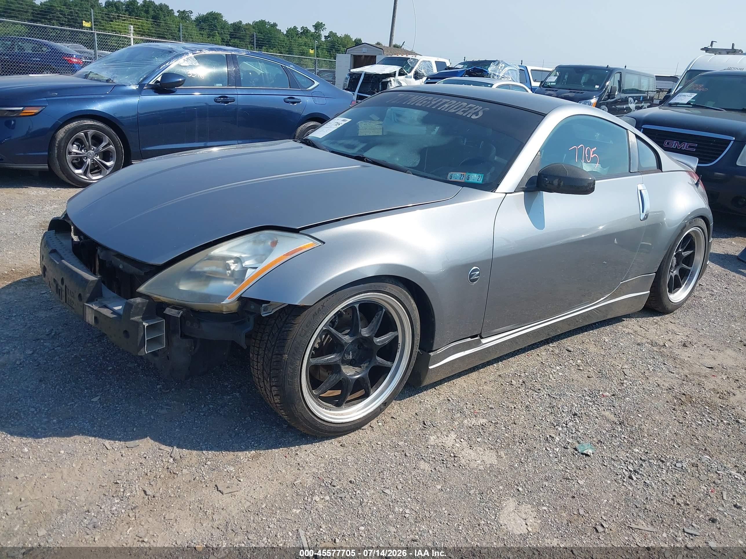 2003 Nissan 350z Touring Silver vin: JN1AZ34E13T015016
