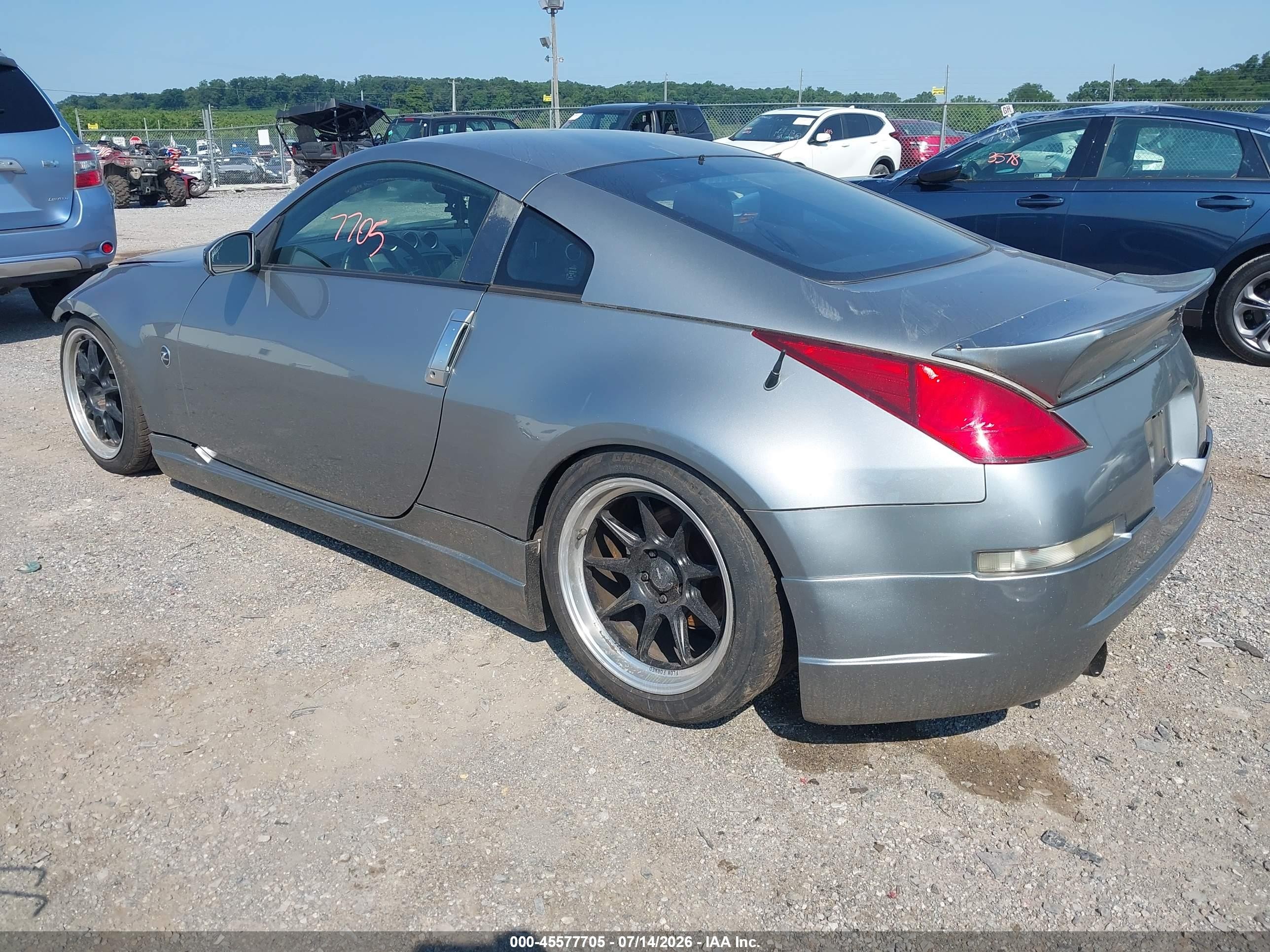 2003 Nissan 350z Touring Silver vin: JN1AZ34E13T015016