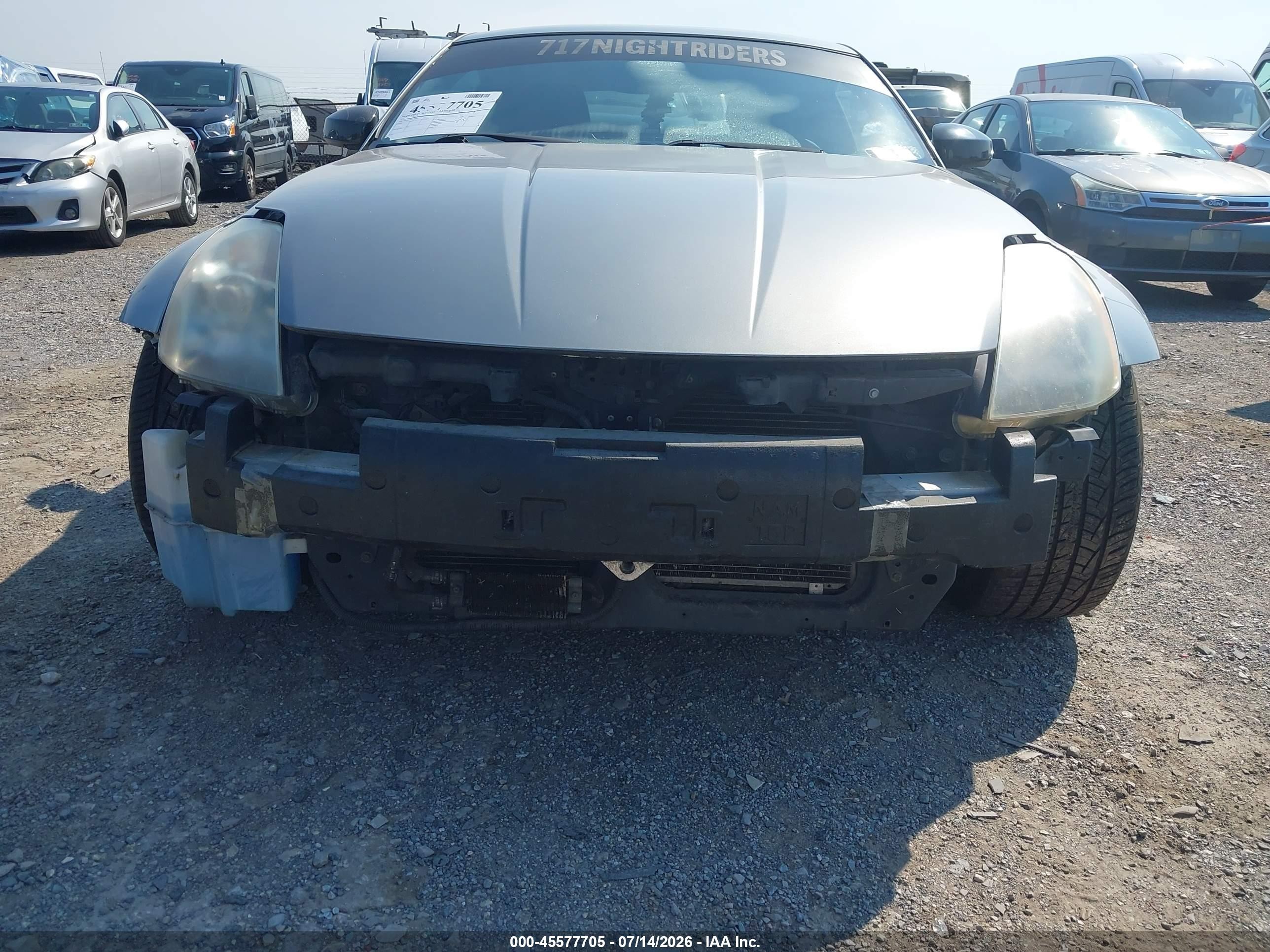 2003 Nissan 350z Touring Silver vin: JN1AZ34E13T015016