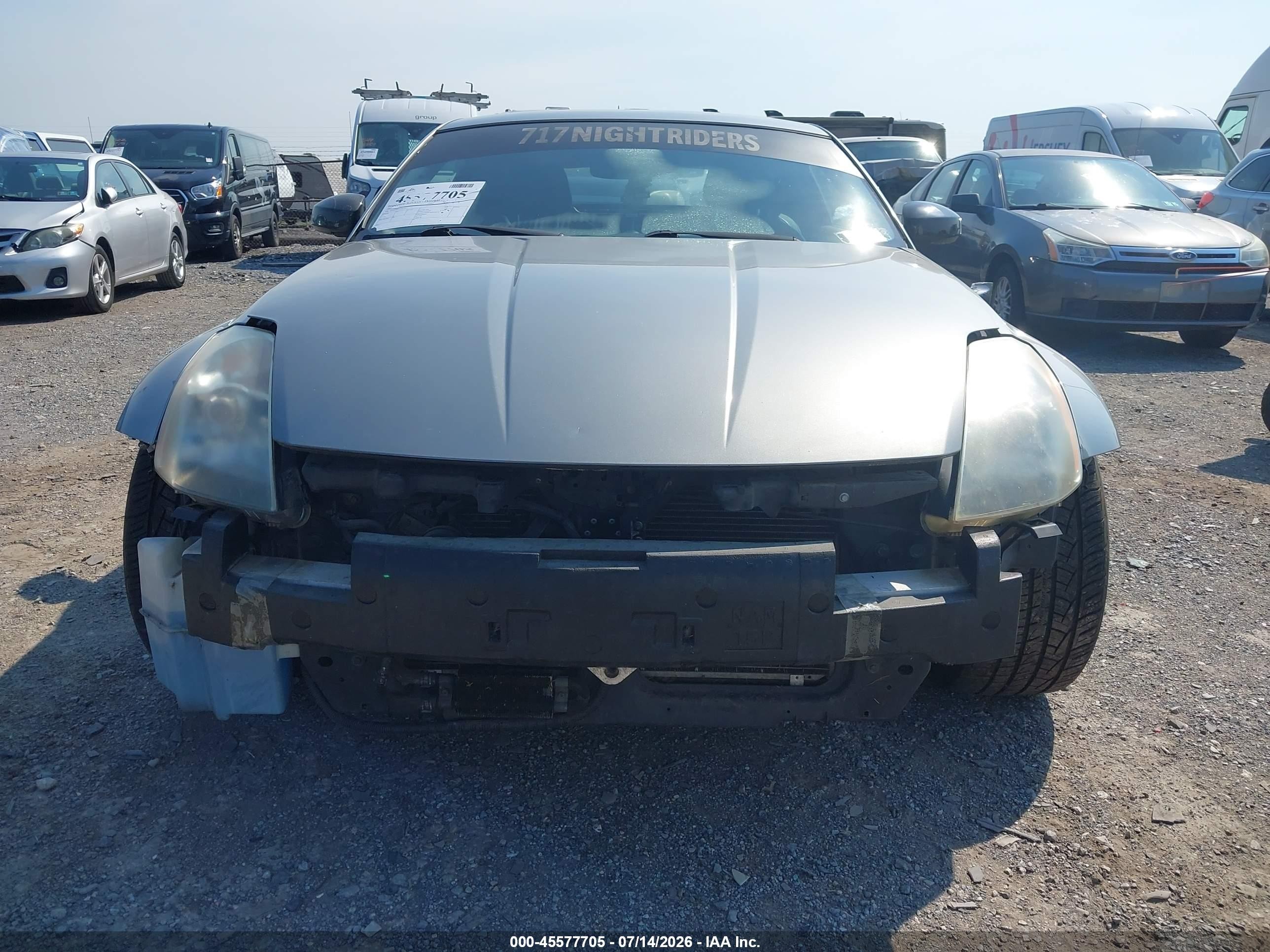 2003 Nissan 350z Touring Silver vin: JN1AZ34E13T015016