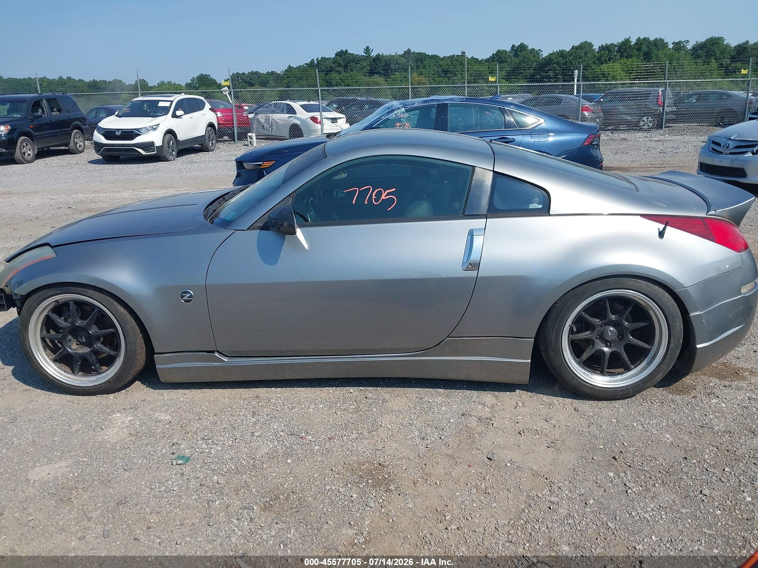 2003 Nissan 350z Touring Silver vin: JN1AZ34E13T015016