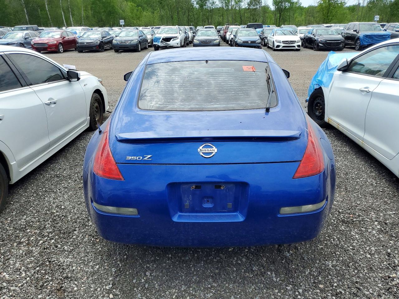 2004 Nissan 350z Coupe Blue vin: JN1AZ34E34T062307