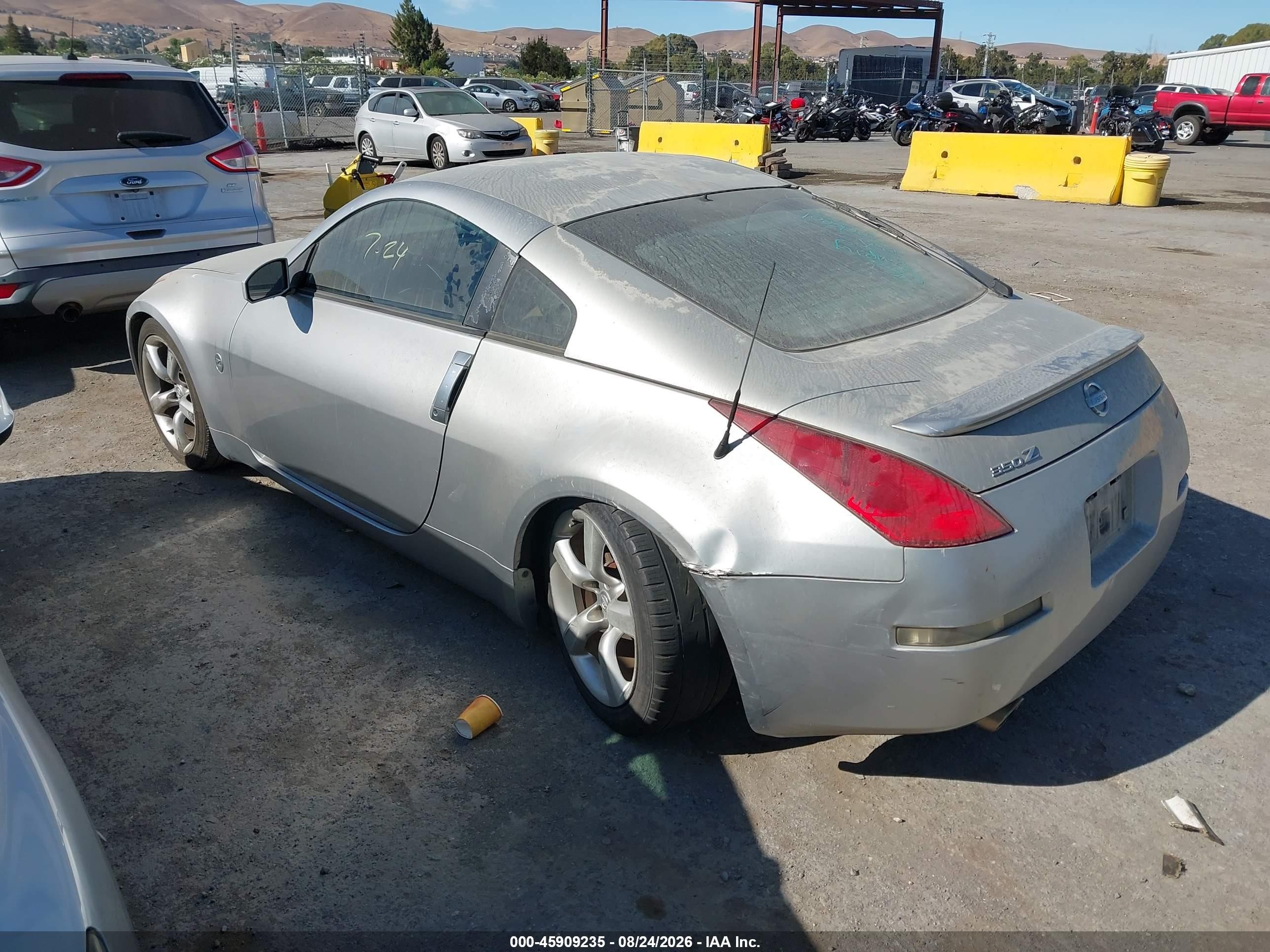2003 Nissan 350z Touring Silver vin: JN1AZ34E43T005726