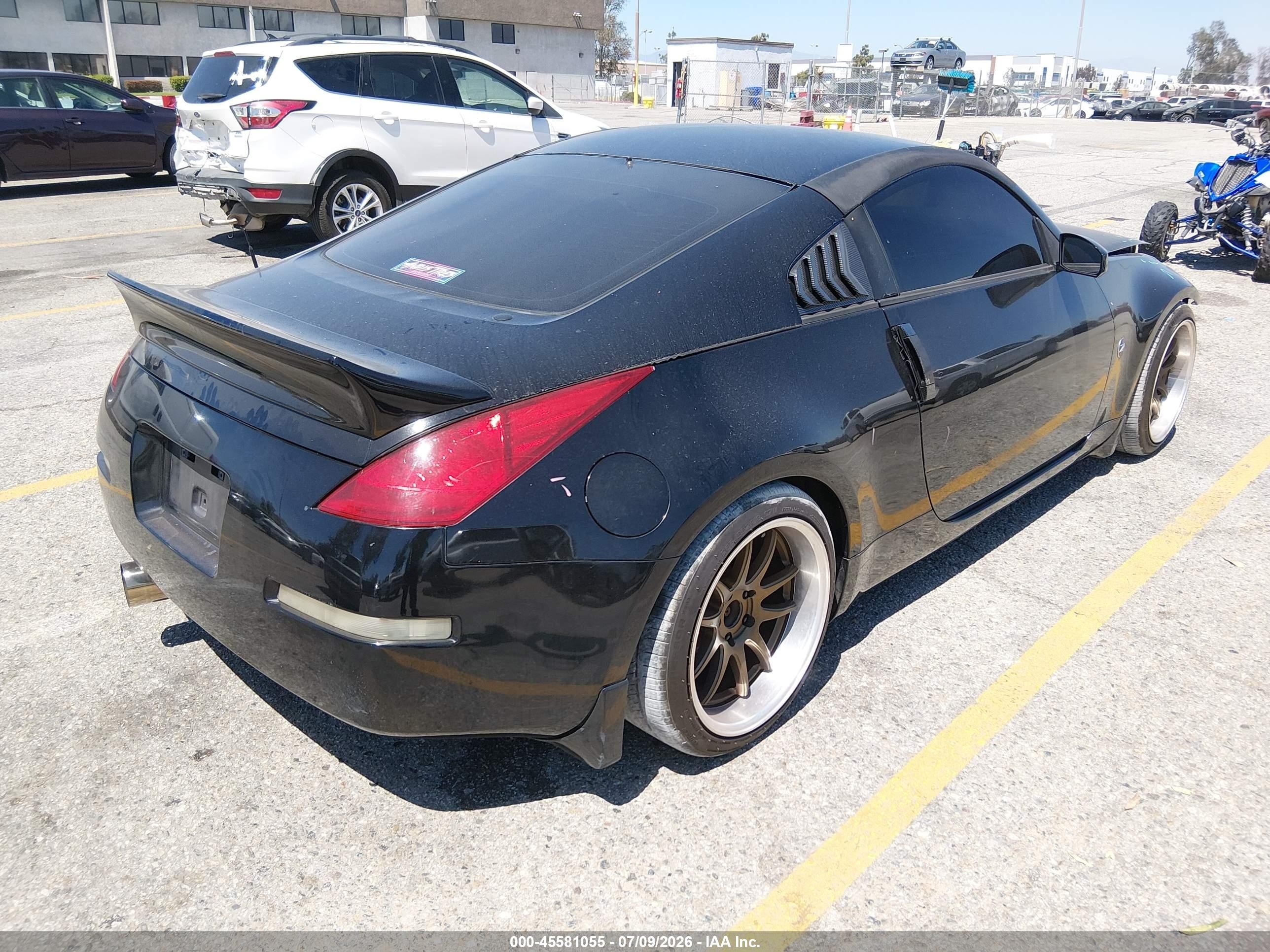 2004 Nissan 350z Touring Black vin: JN1AZ34E44T064079