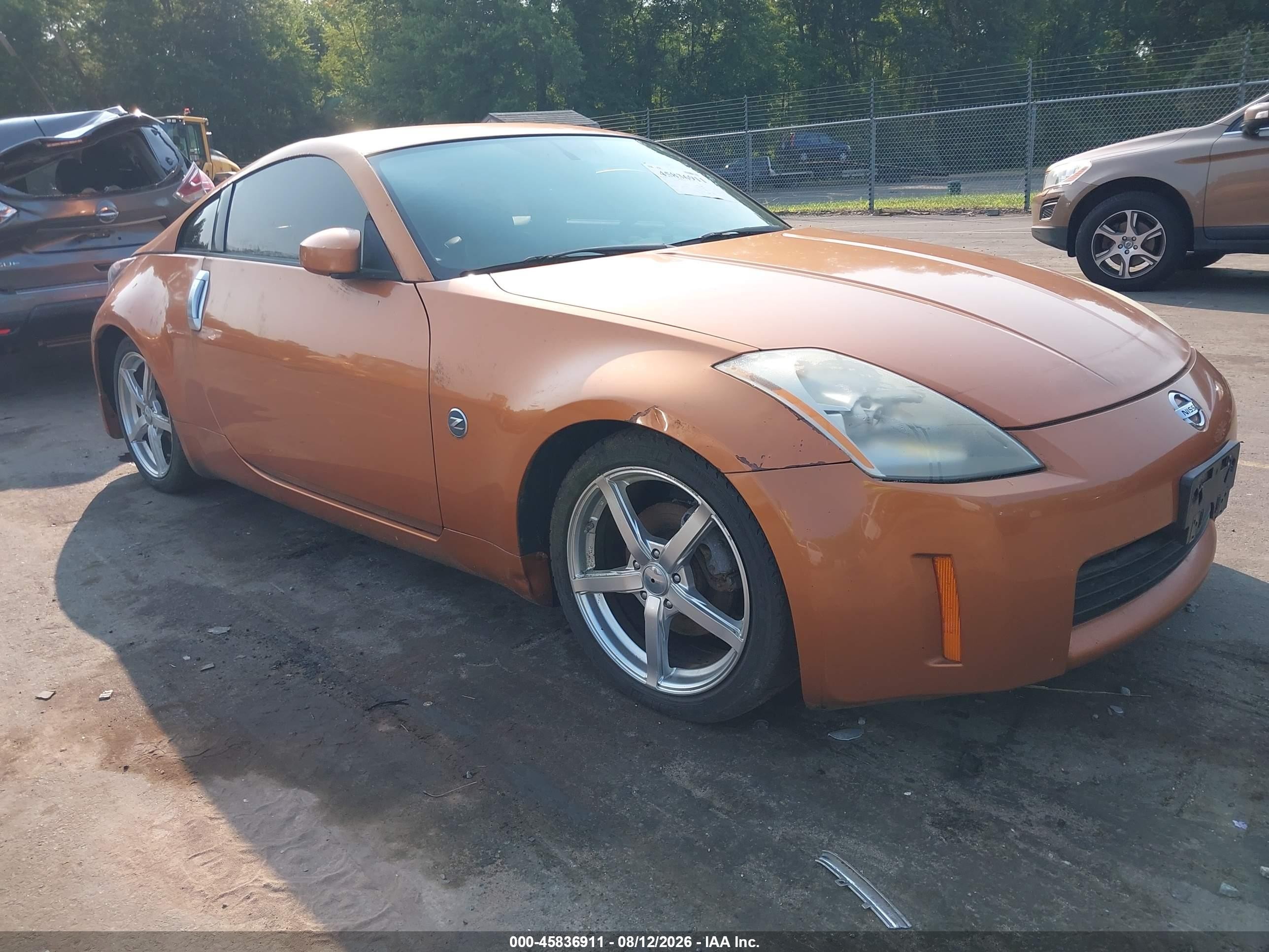 2003 Nissan 350z Touring Orange vin: JN1AZ34E53T021420