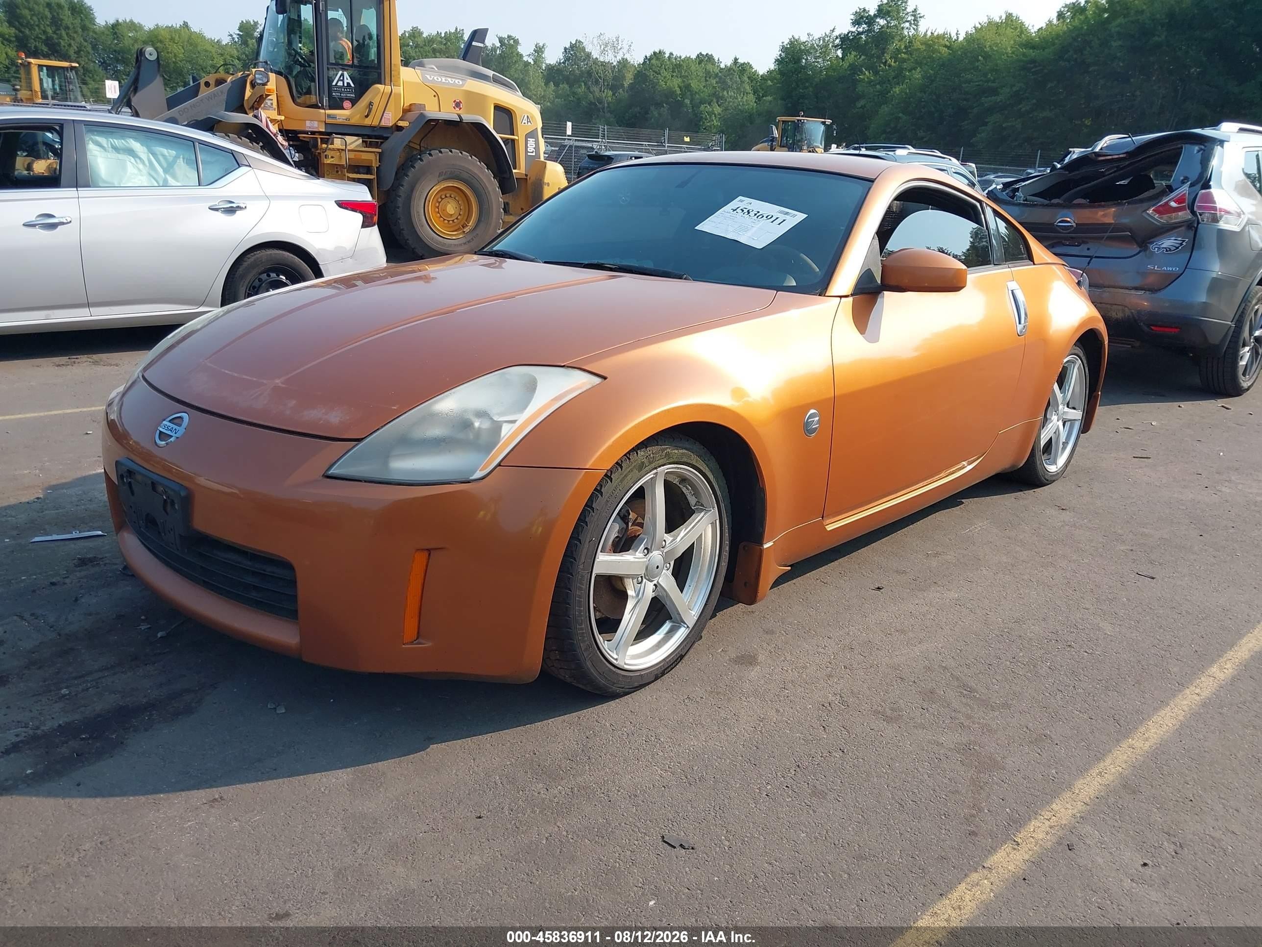 2003 Nissan 350z Touring Orange vin: JN1AZ34E53T021420