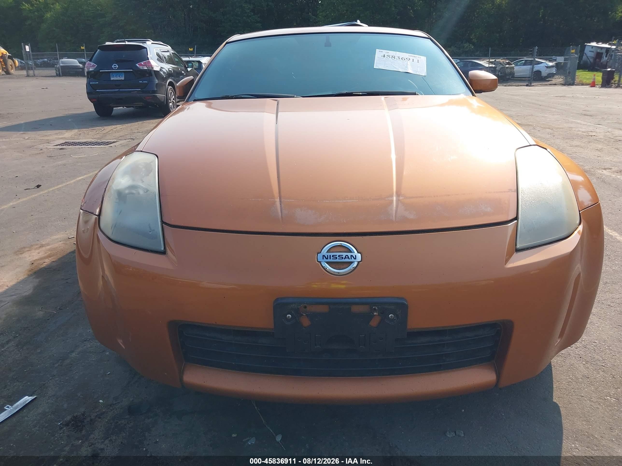 2003 Nissan 350z Touring Orange vin: JN1AZ34E53T021420