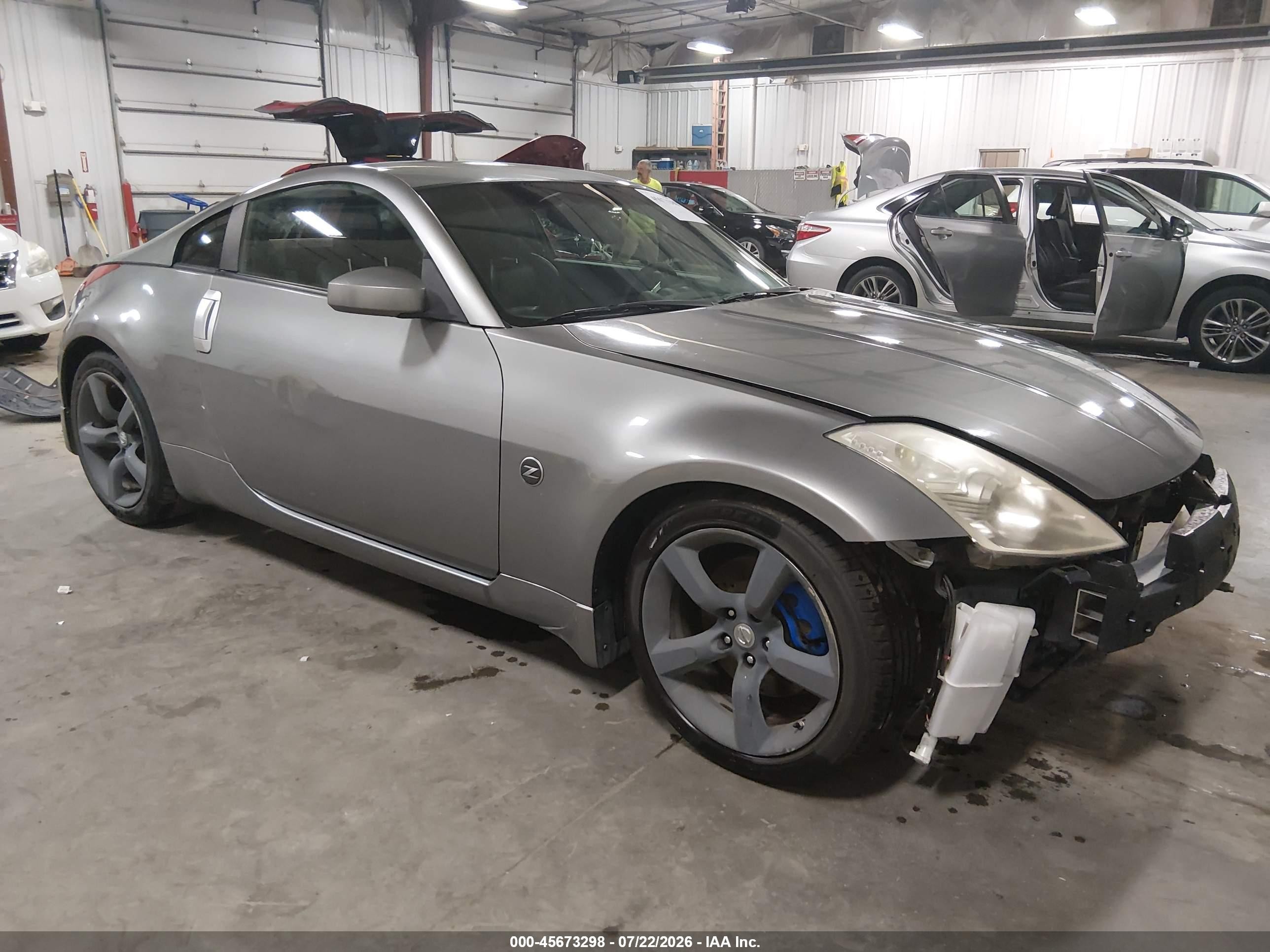 2006 Nissan 350z Touring Gray vin: JN1AZ34E56M350908