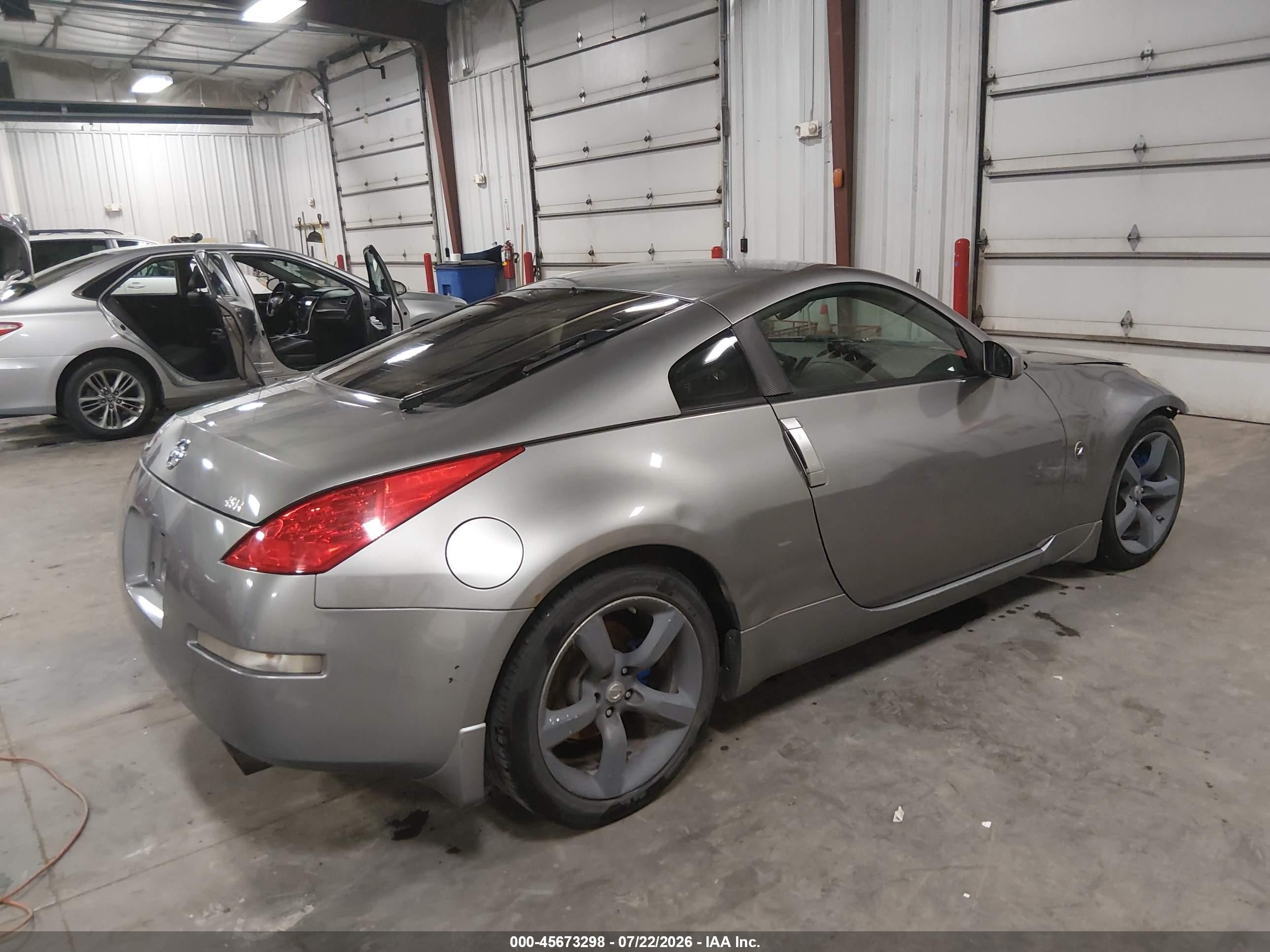 2006 Nissan 350z Touring Gray vin: JN1AZ34E56M350908