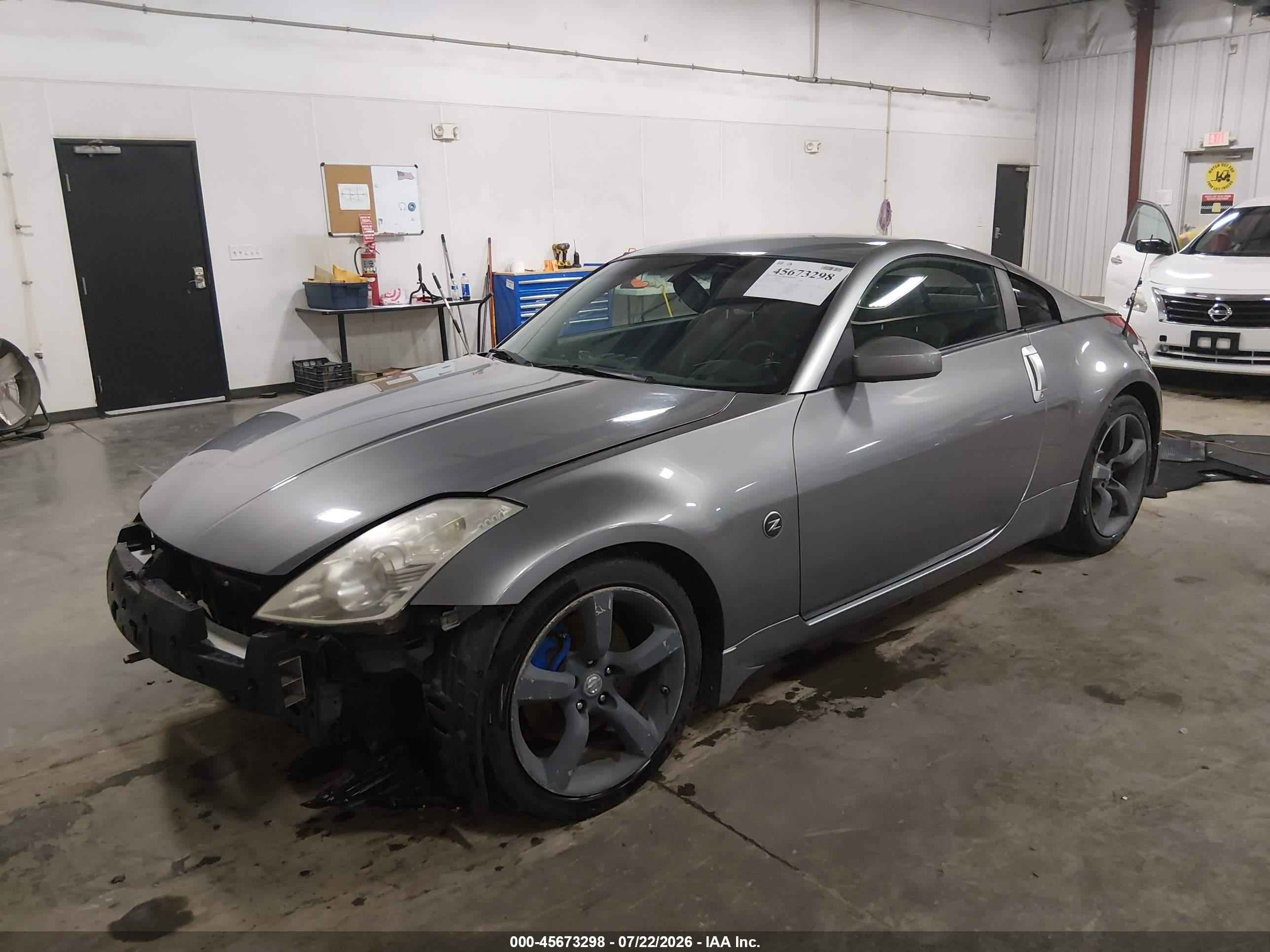 2006 Nissan 350z Touring Gray vin: JN1AZ34E56M350908