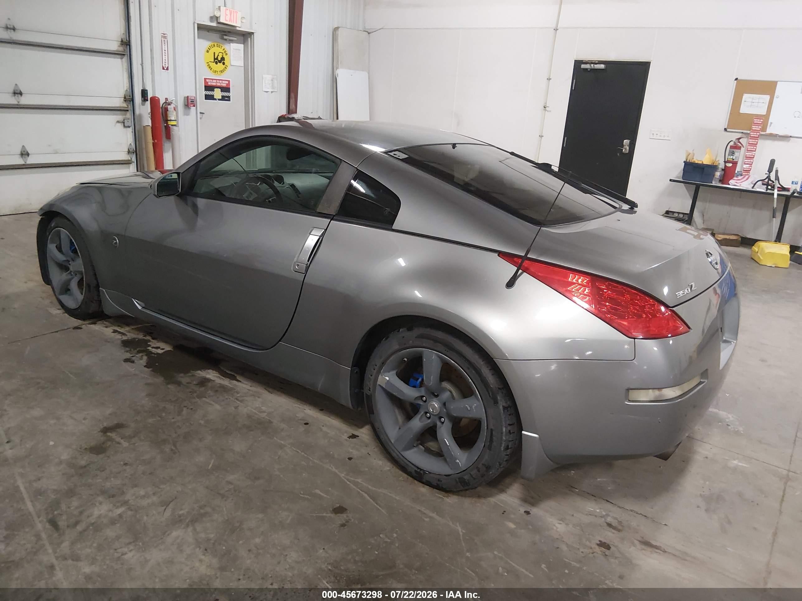 2006 Nissan 350z Touring Gray vin: JN1AZ34E56M350908