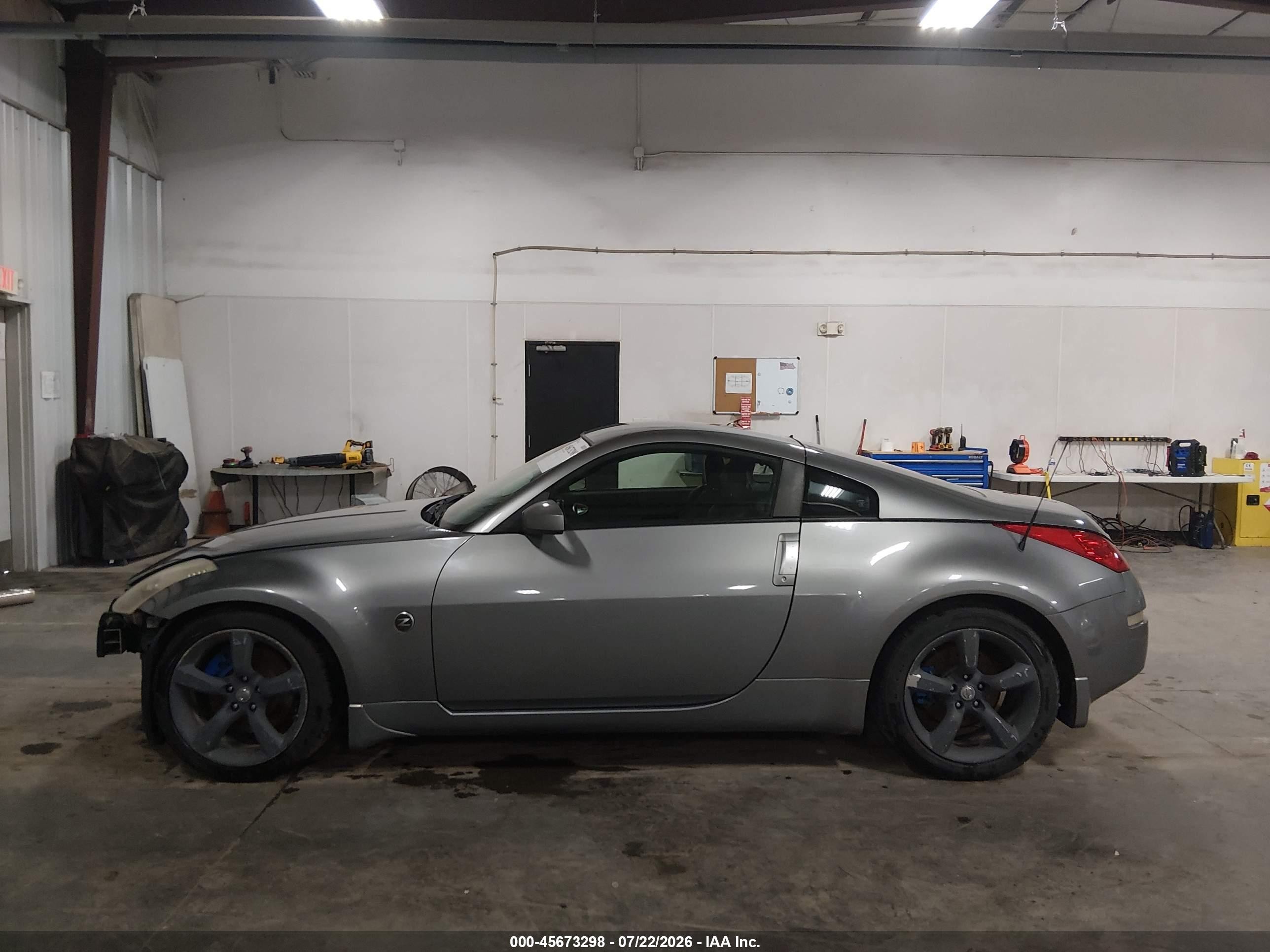 2006 Nissan 350z Touring Gray vin: JN1AZ34E56M350908