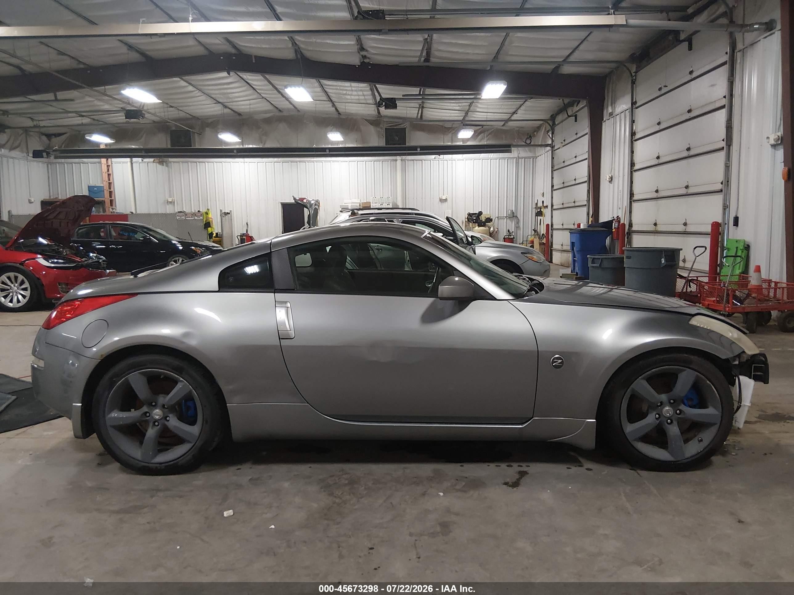 2006 Nissan 350z Touring Gray vin: JN1AZ34E56M350908